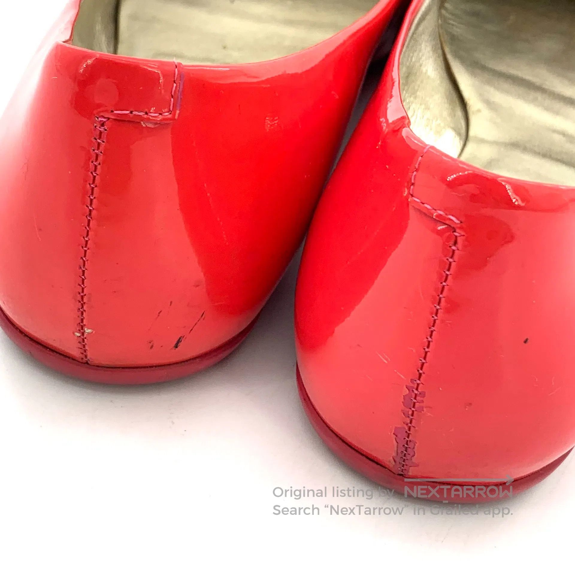 Roger Vivier Roger Vivier Red Patent Leather Buckle Casual Flat Loafers Size US 5.5 / IT 35.5 - 8 Thumbnail