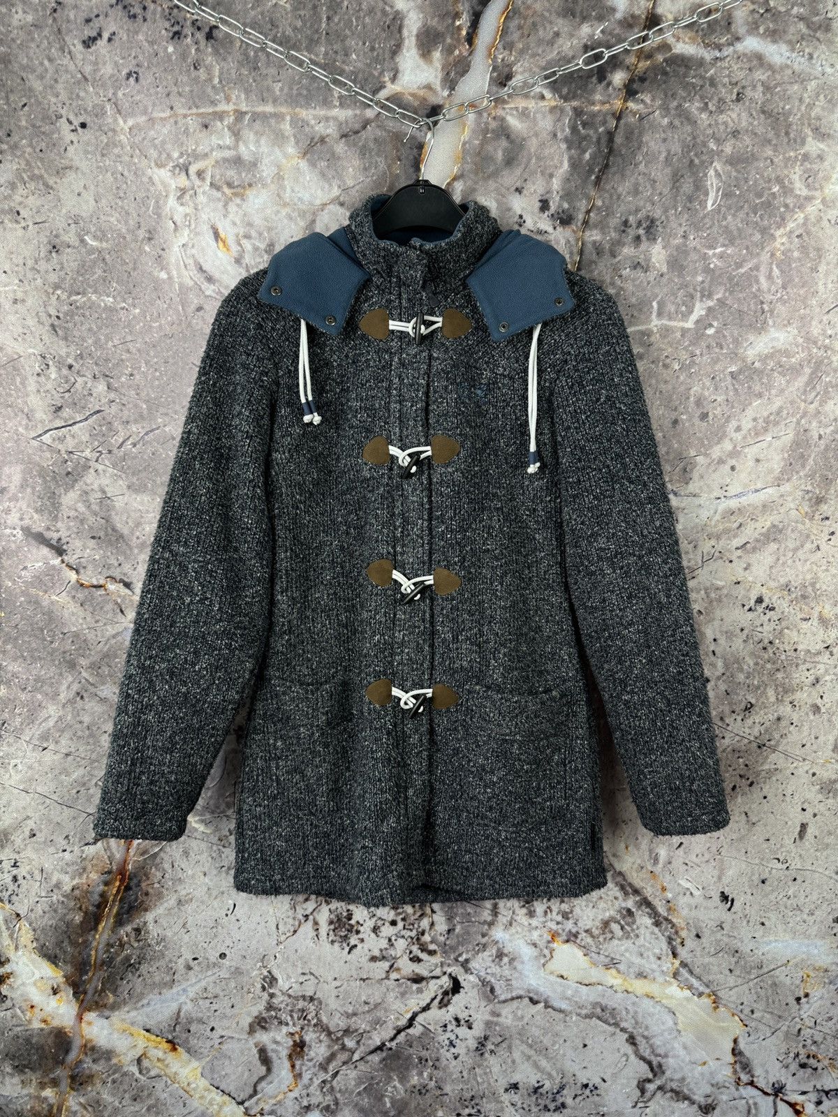 Jack Wolfskin Jack Wolfskin Women’s Grey Hooded Toggle Duffle Coat Jacket Size S / US 4 / IT 40 - 1 Thumbnail