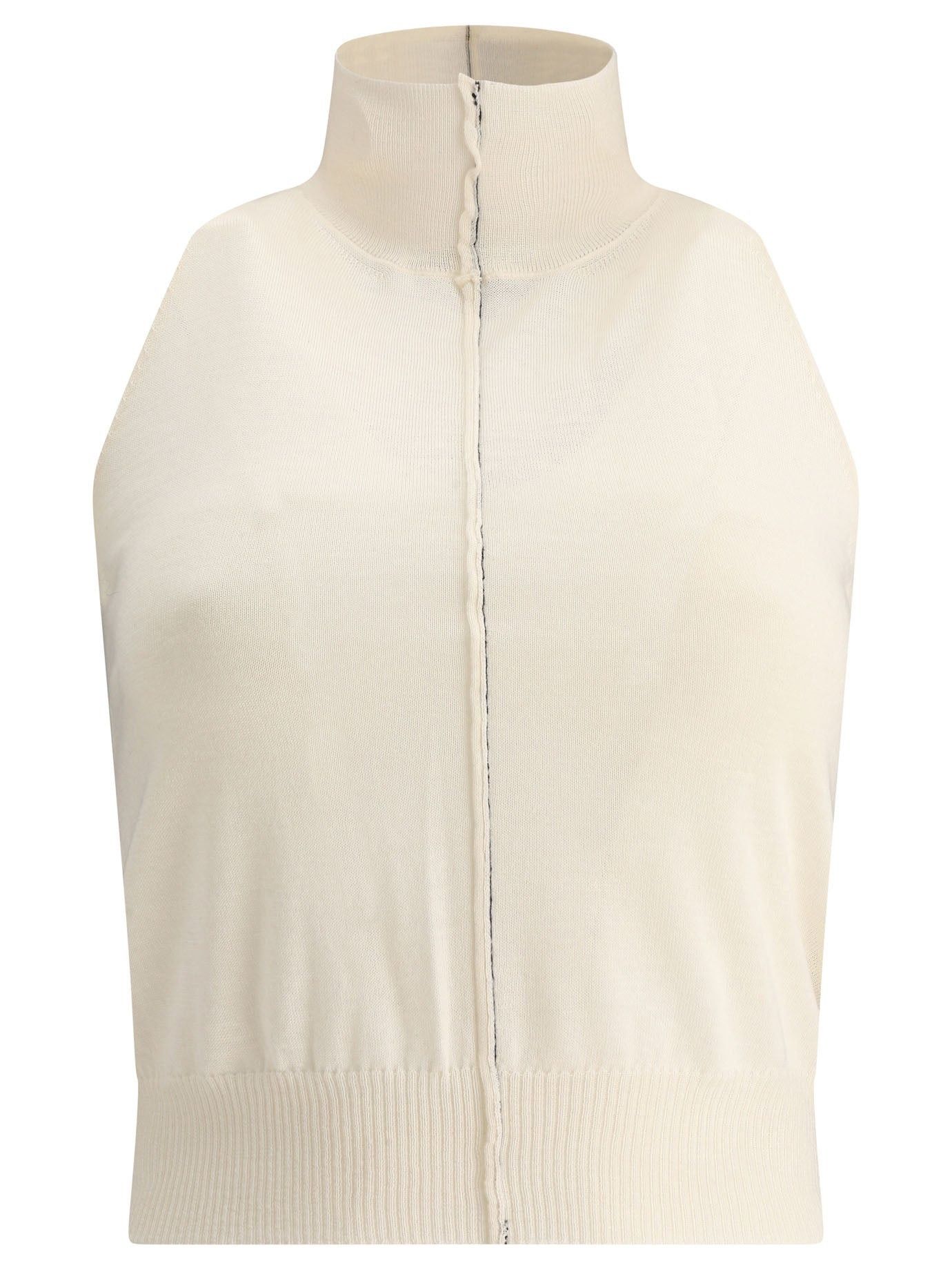 Amiri o1y0425 Cashmere Blend Vest in Ivory Size XS / US 0-2 / IT 36-38 - 1 Thumbnail