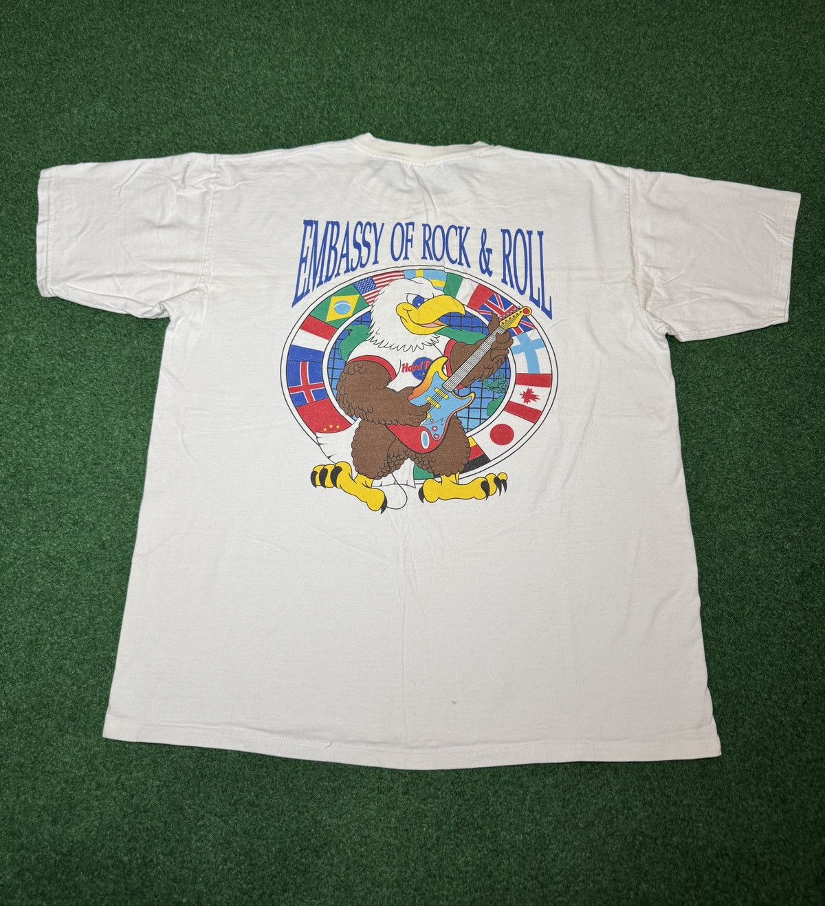 Hard Rock Cafe Hard Rock Cafe Vintage 90s Rock N Roll XL 24x29 T Shirt Size US XL / EU 56 / 4 - 1 Thumbnail