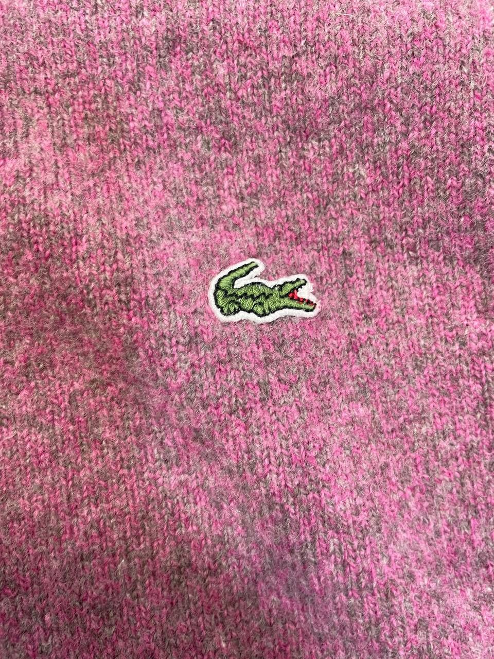 Lacoste Vintage Lacoste Wool Half Zip Sweater Burgundy Size 5 (L) Size US L / EU 52-54 / 3 - 11 Thumbnail