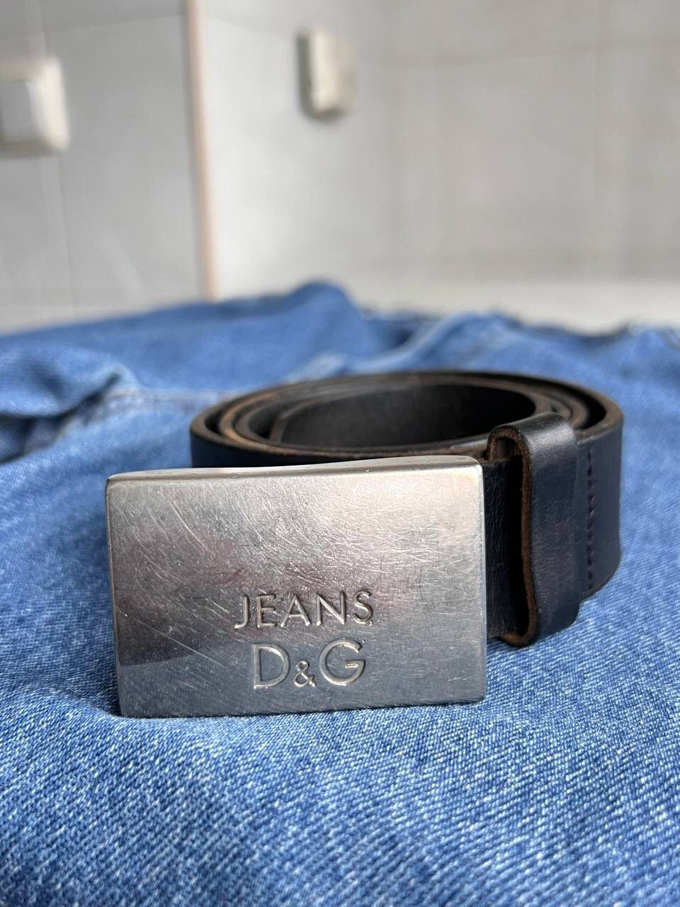 Dolce & Gabbana Vintage Dolce Gabbana Belt Steel Buckle D&G JEANS 1990s Y2K Size ONE SIZE - 1 Thumbnail