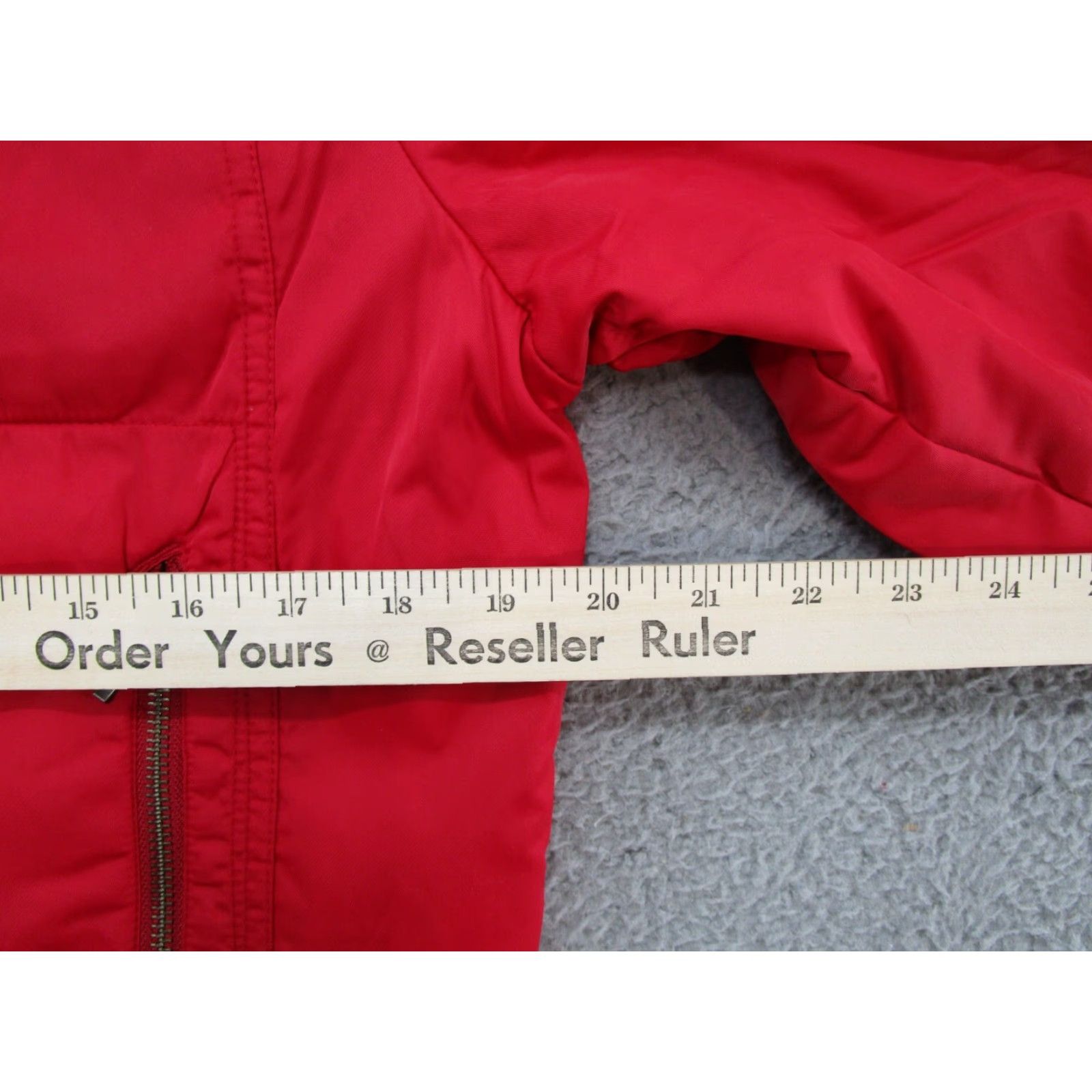 Harley Davidson Women's Harley-Davidson Zip Snap Up Red Nylon Jacket Medium Embroidered Jacket Harley-Davidson Red Nylon Zip Embroidered Women’s Size M Biker Coat Size M / US 6-8 / IT 42-44 - 5 Thumbnail
