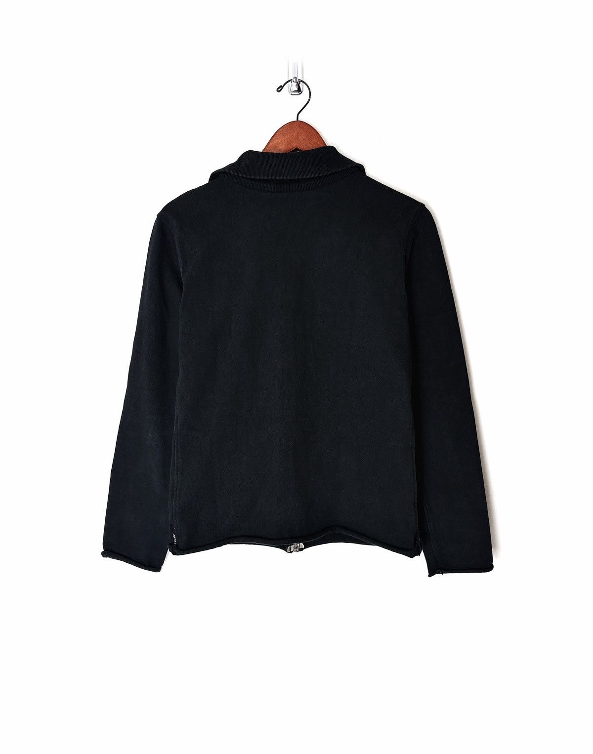 EYEFUNNY Eyefunny .925 Silver Black Cotton Zip Jacket Size US S / EU 44-46 / 1 - 5 Thumbnail