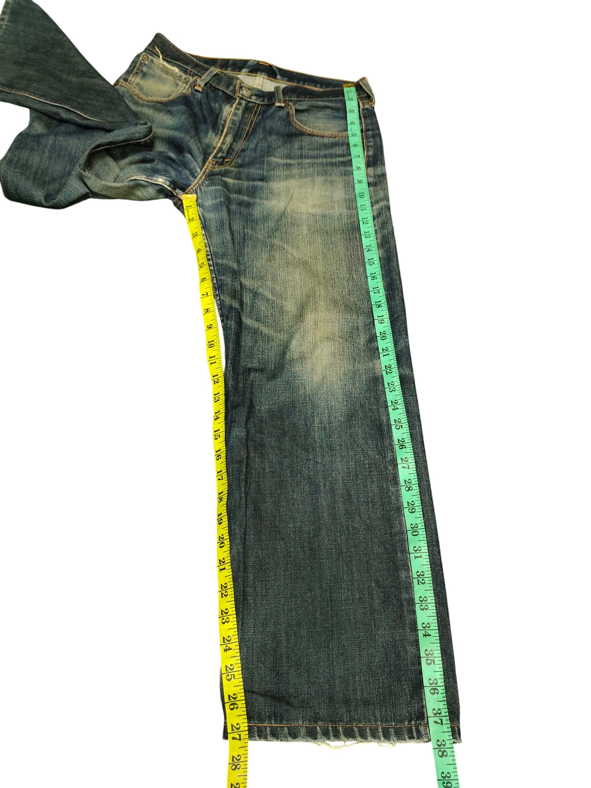 Levi's Vintage Clothing Vintage 2000s Levis 703 Clawmark Distress Faded Denim Jeans Size US 30 / EU 46 - 15 Thumbnail