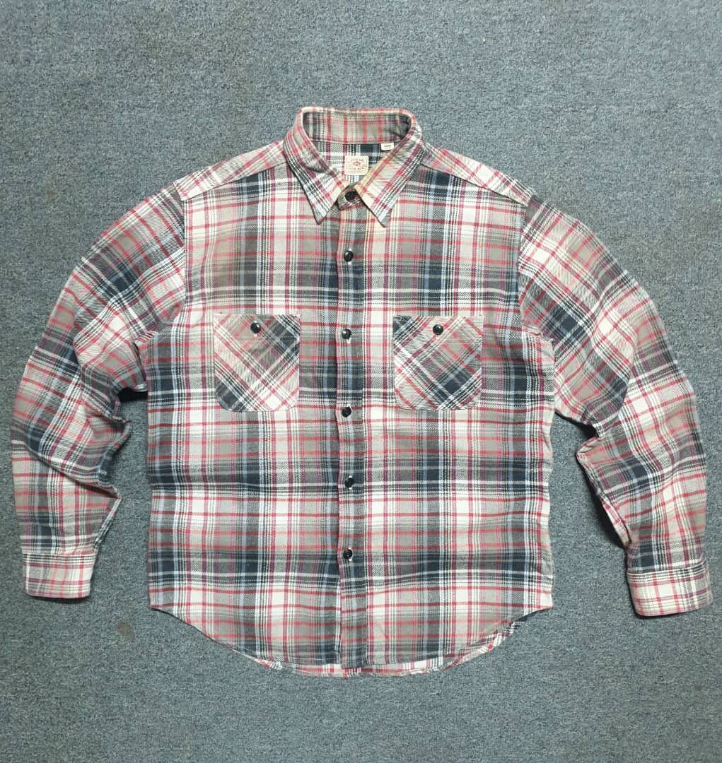 Sugar Cane 💥Sugarcane checkered Japanese brand chambray shirt Size US L / EU 52-54 / 3 - 1 Thumbnail