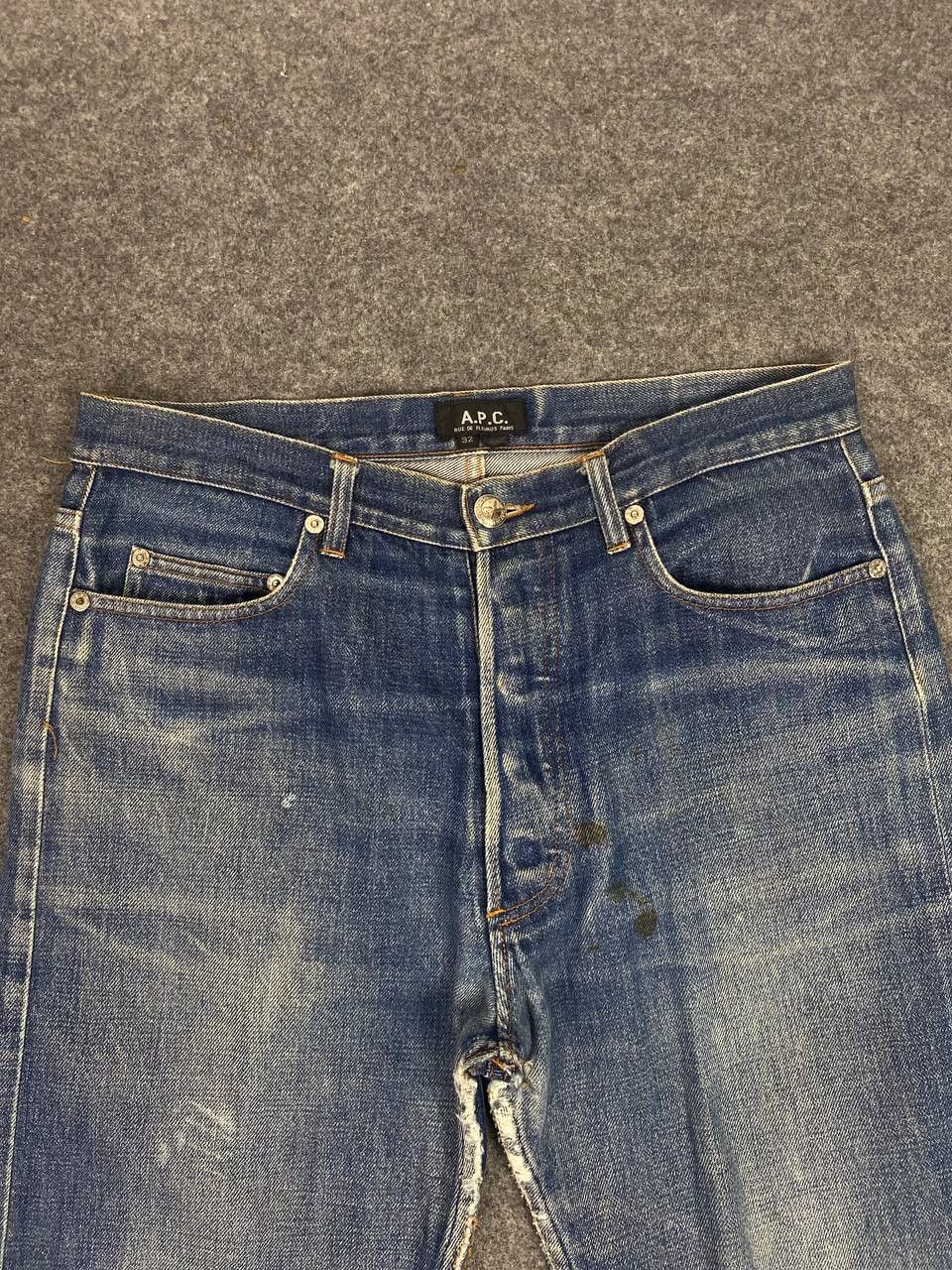 A.P.C. vintage apc japan selvedge distressed denim nice design Size US 33 - 7 Thumbnail
