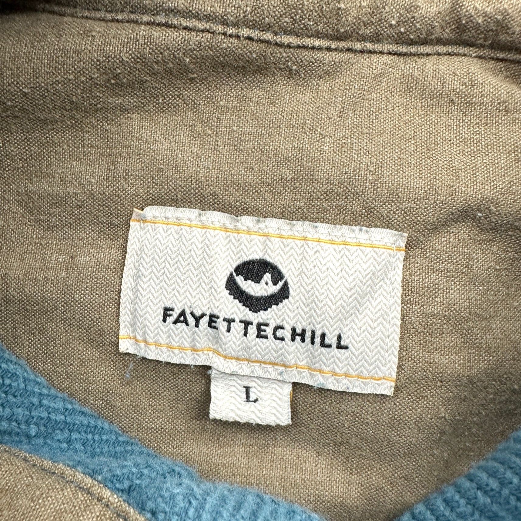 Vintage VINTAGE Fayettechill Local Dave Shacket Powdered Steel Mens Large Flannel Pockets Blue Shirt Size US L / EU 52-54 / 3 - 3 Thumbnail