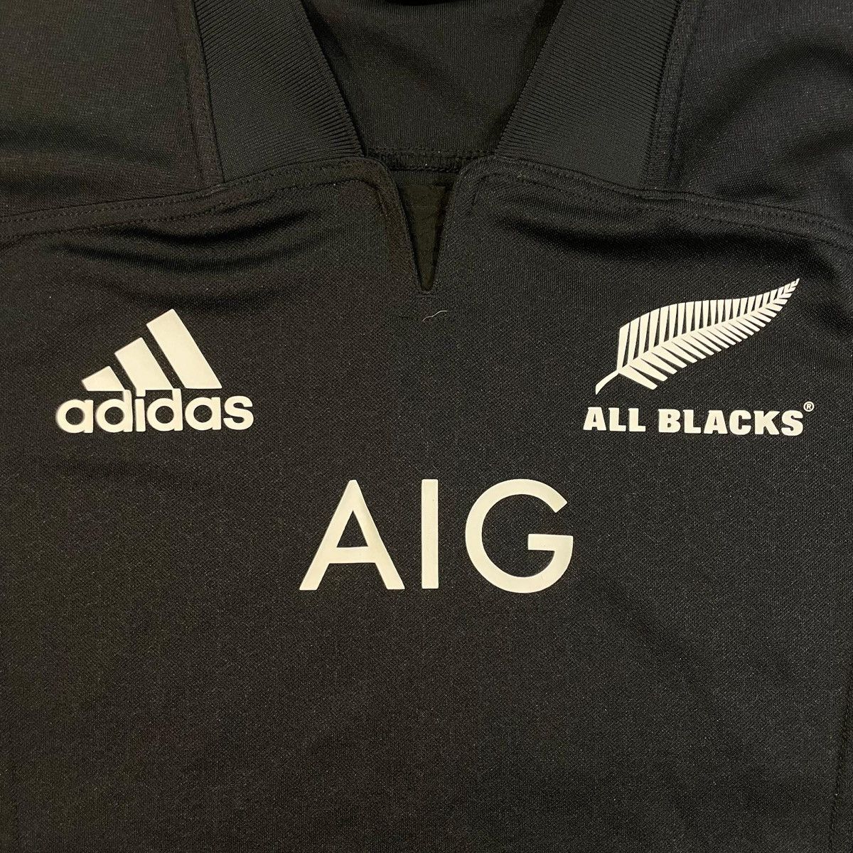 Adidas Black Adidas All Blacks jersey t-shirt y2k rugby New Zealand Size US L / EU 52-54 / 3 - 5 Thumbnail