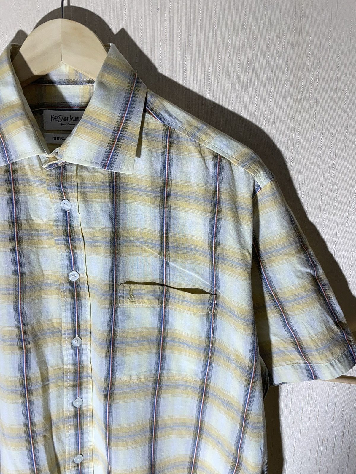 Vintage × Yves Saint Laurent Yves Saint Laurent vintage streetwear shirt Size US L / EU 52-54 / 3 - 2 Thumbnail