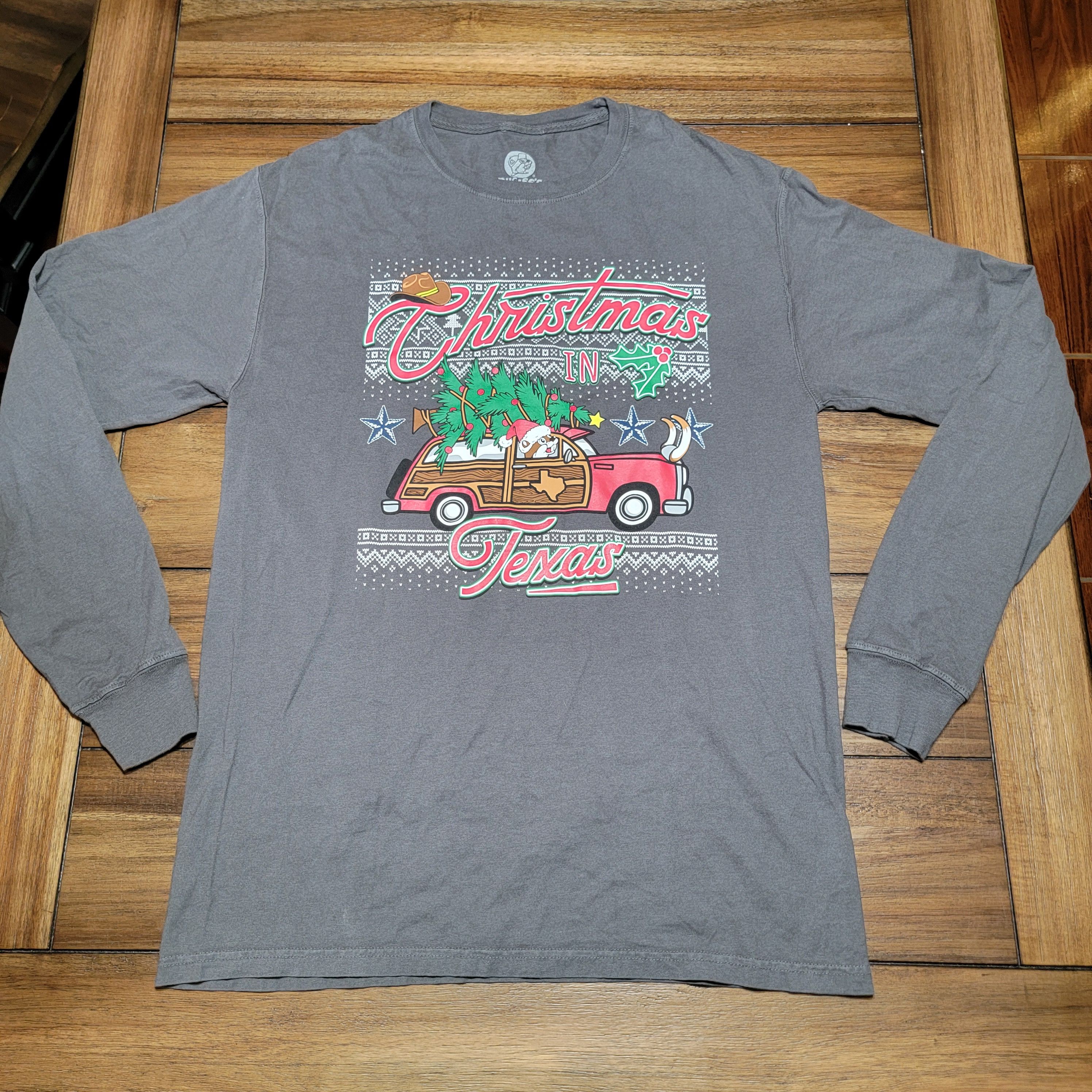 Other Buc-ee's LS Tee "Christmas In Texas" AM (Adult Medium) Size M / US 6-8 / IT 42-44 - 1 Thumbnail