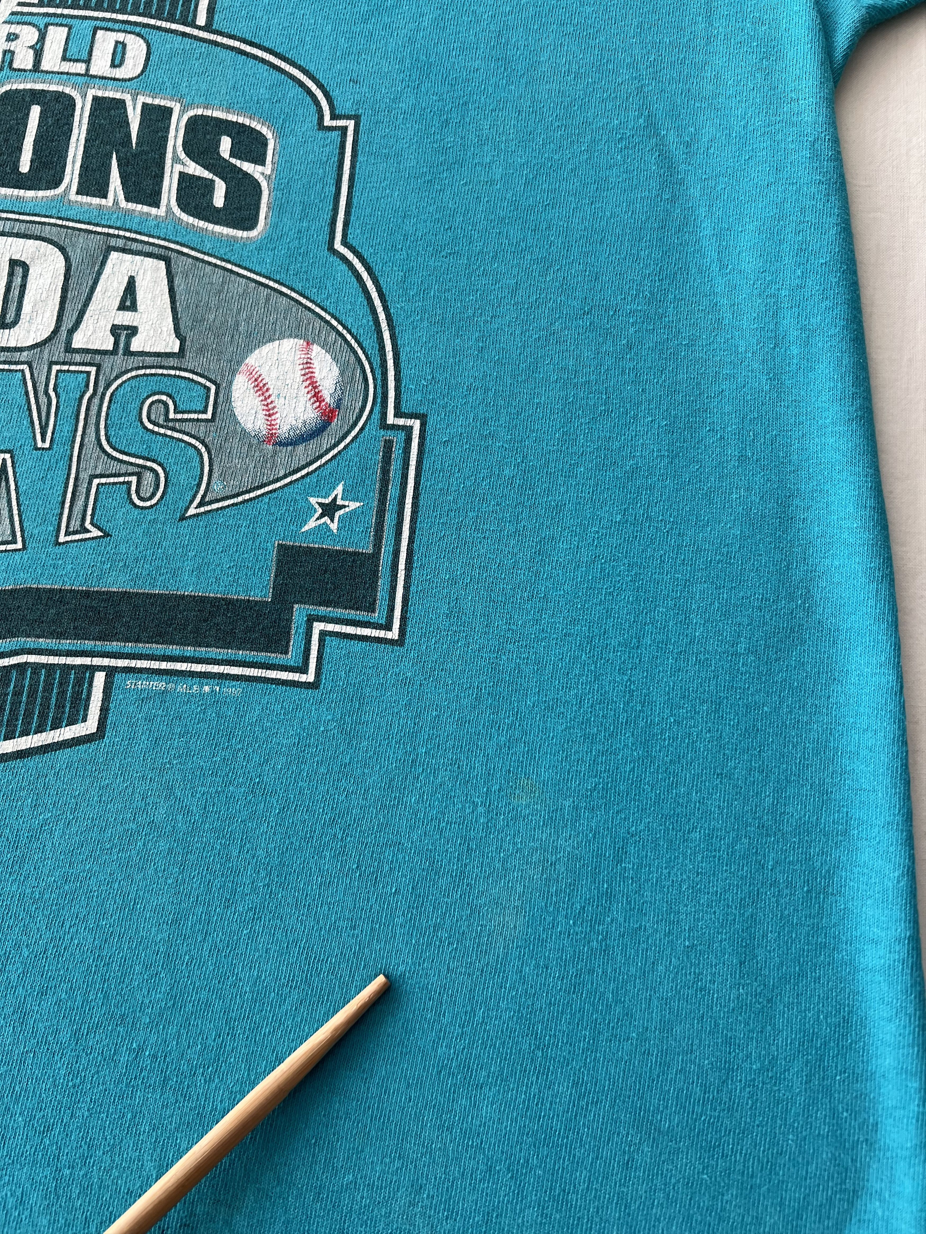 MLB Vintage 1997 Florida Marlins World Series MLB T-shirt Size US XL / EU 56 / 4 - 12 Thumbnail