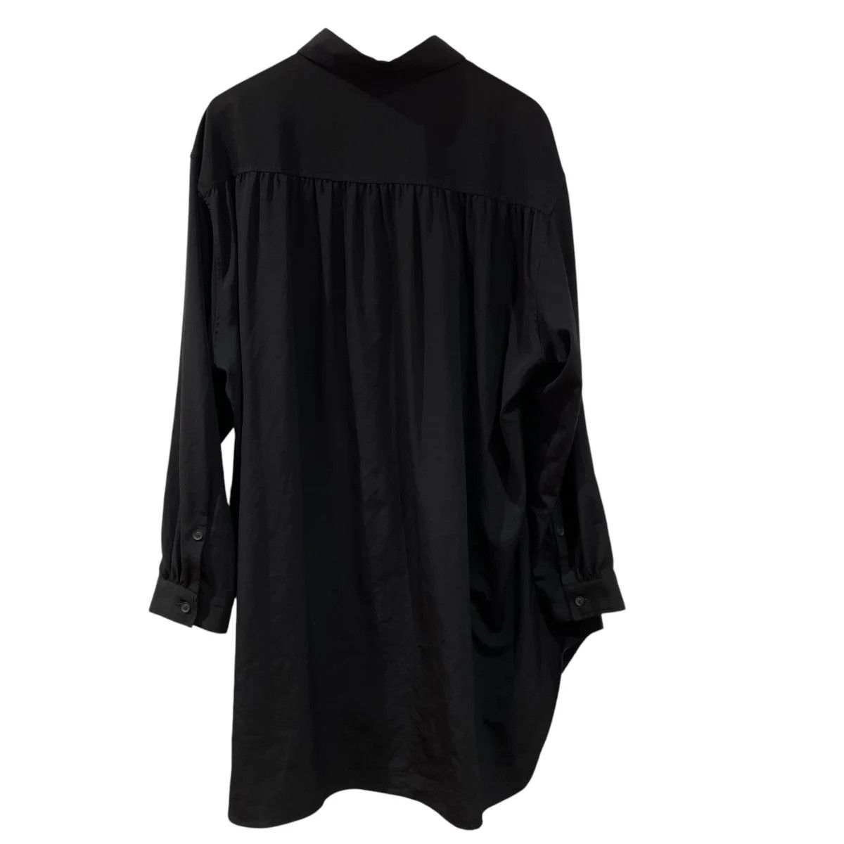 Yohji Yamamoto Yohji Yamamoto pour homme 20SSG-Left gathered shirt Size US M / EU 48-50 / 2 - 2 Thumbnail