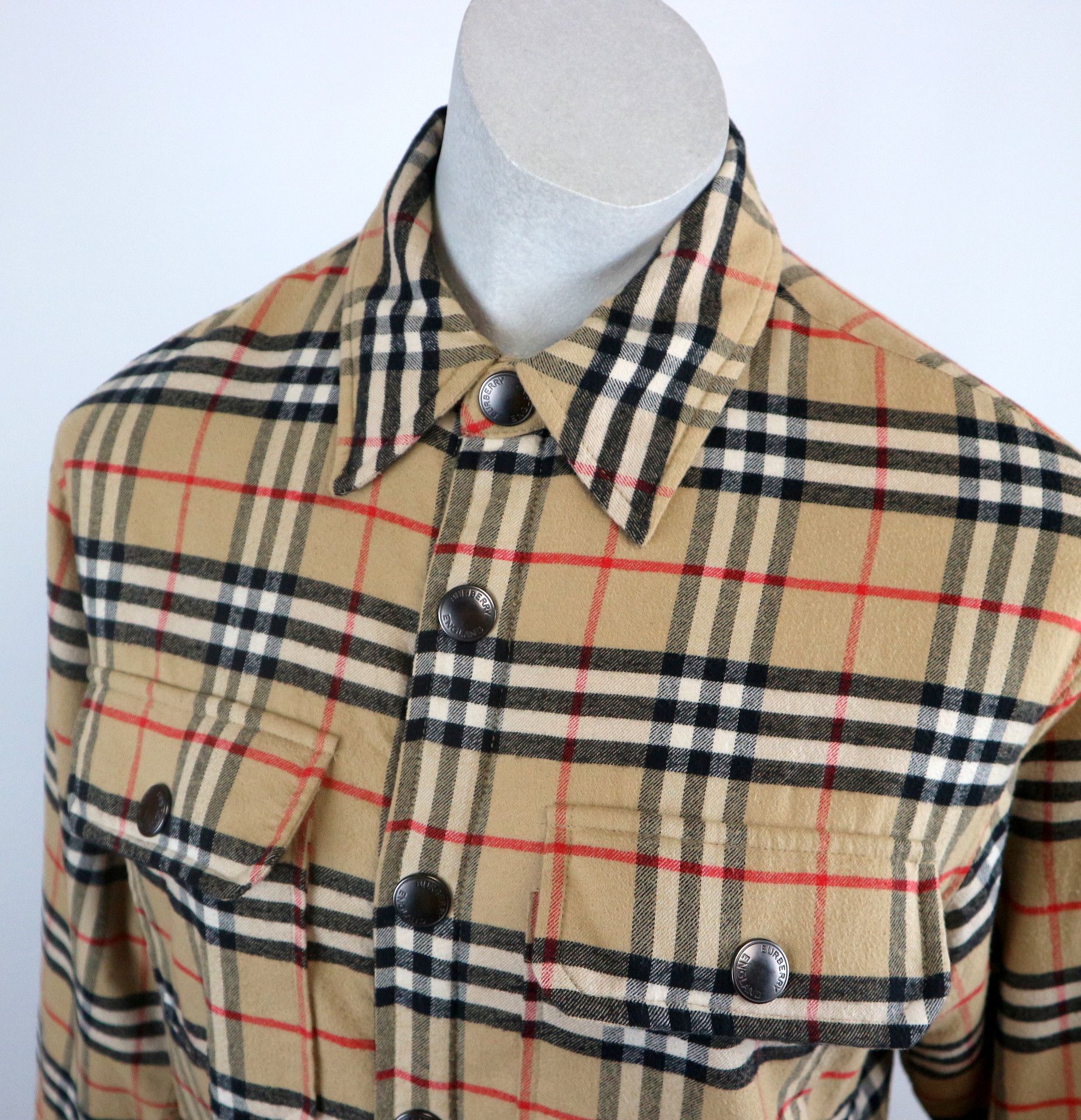 Burberry Burberry Vintage Check Shirt Jacket Beige Shacket UK 6 Size S / US 4 / IT 40 - 8 Thumbnail