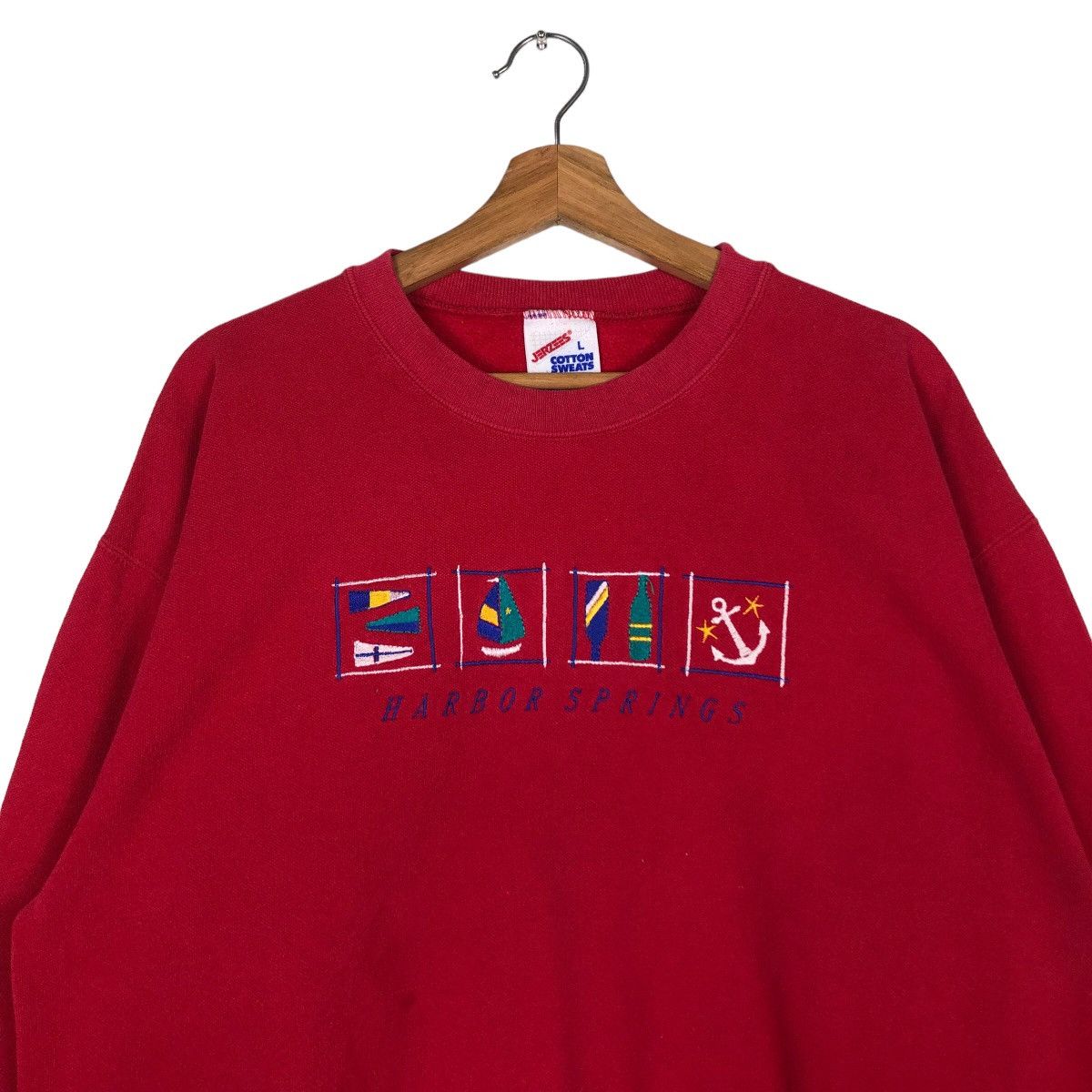 Vintage 🔥Vintage Sweatshirt Harbour Springs Big Logo Size US L / EU 52-54 / 3 - 3 Thumbnail