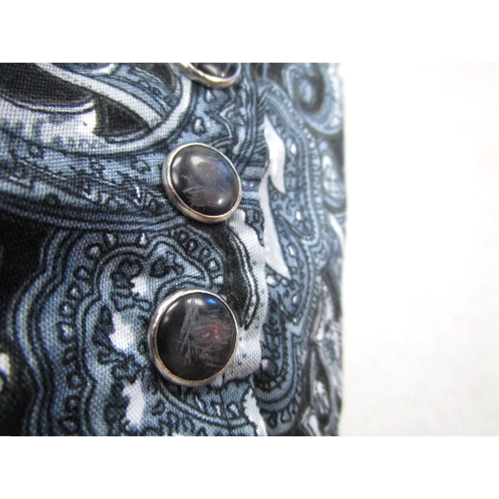 Vintage Patron Cito Red Label Shirt Small Gray Paisley Western Snap Casual Mens Size US S / EU 44-46 / 1 - 4 Thumbnail