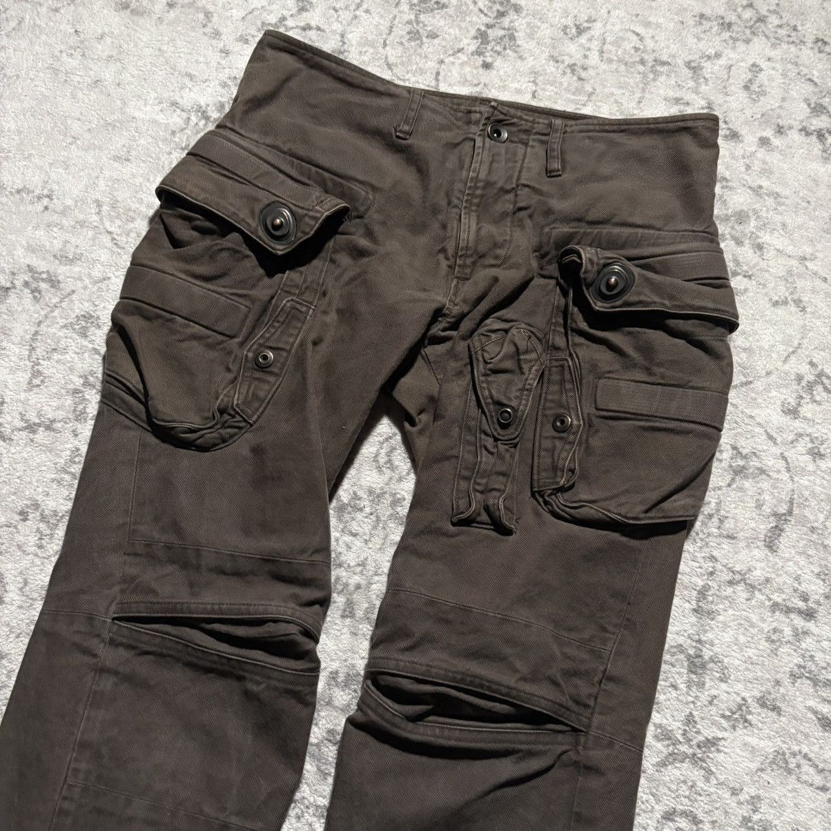 Julius Julius FW2010-2011 Goth_ik Gas Mask Cargo Pants Brown | 1 Size US 28 / EU 44 - 2 Thumbnail
