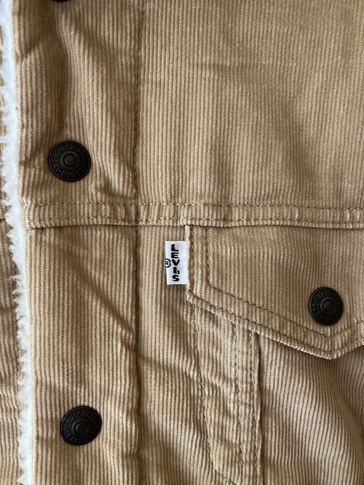 Levi's × Levi's Vintage Clothing Big E Levi's Corduroy Sherpa Trucker Jacket Size US M / EU 48-50 / 2 - 3 Thumbnail
