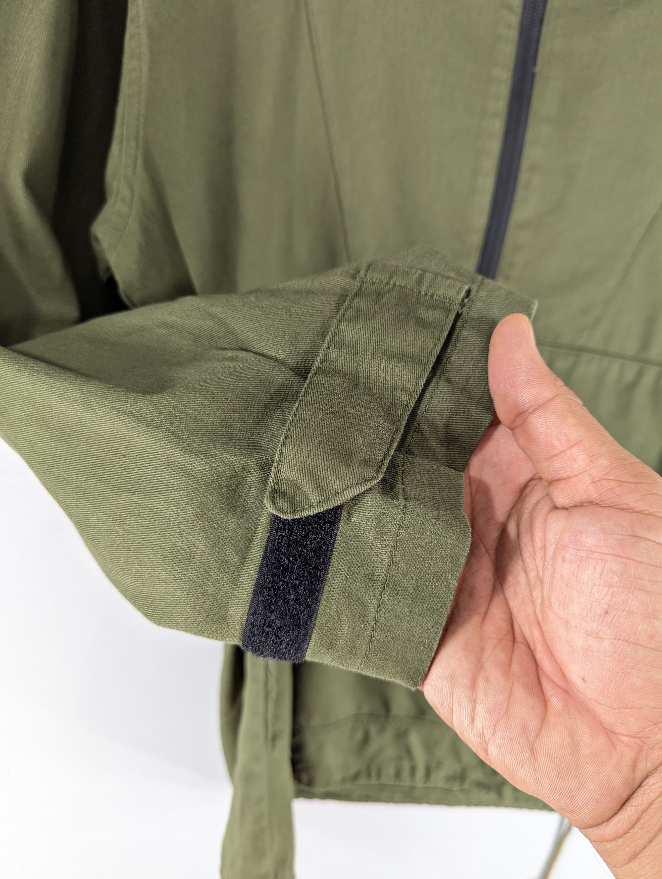 Japanese Brand Fieldcore Green Army Anorak Halfzipper Hoodie Jacket Size US L / EU 52-54 / 3 - 11 Thumbnail