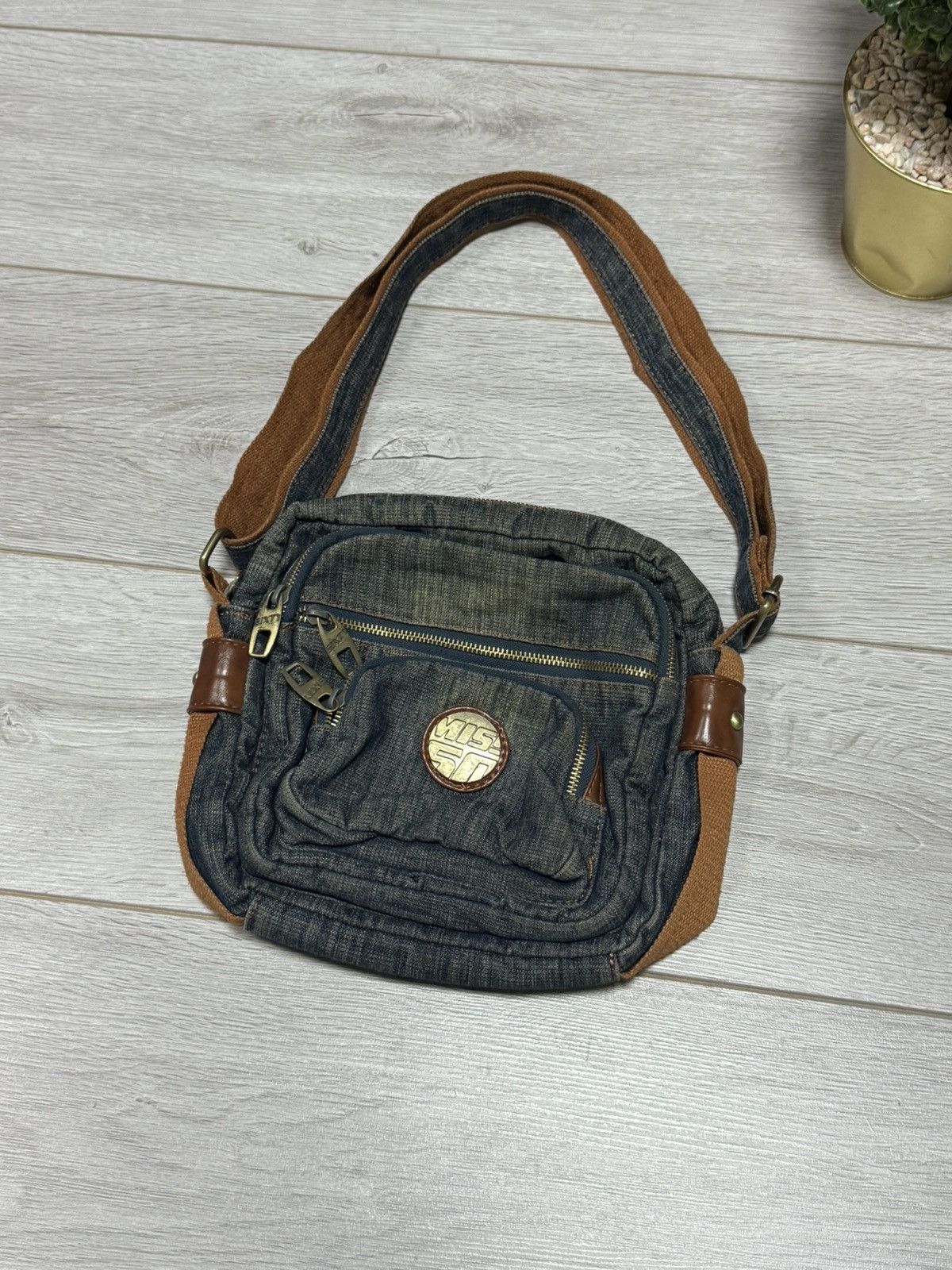 Miss Sixty Miss 60 sixty denim jacket shoulder crossbody big logo Size ONE SIZE - 2 Thumbnail