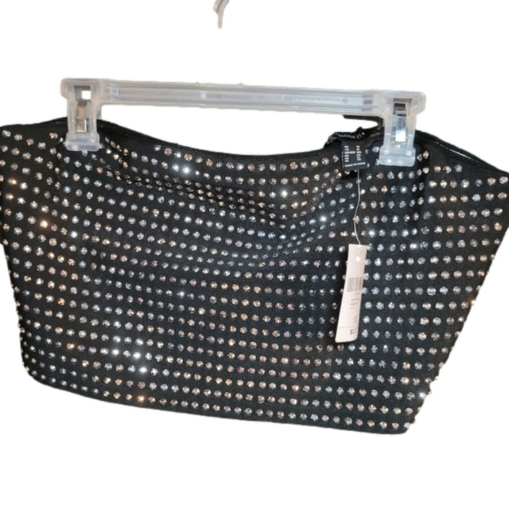 Forever 21 Forever 21, tube top, zips back, black w/diamond studs 1X Size XL / US 12-14 / IT 48-50 - 1 Thumbnail