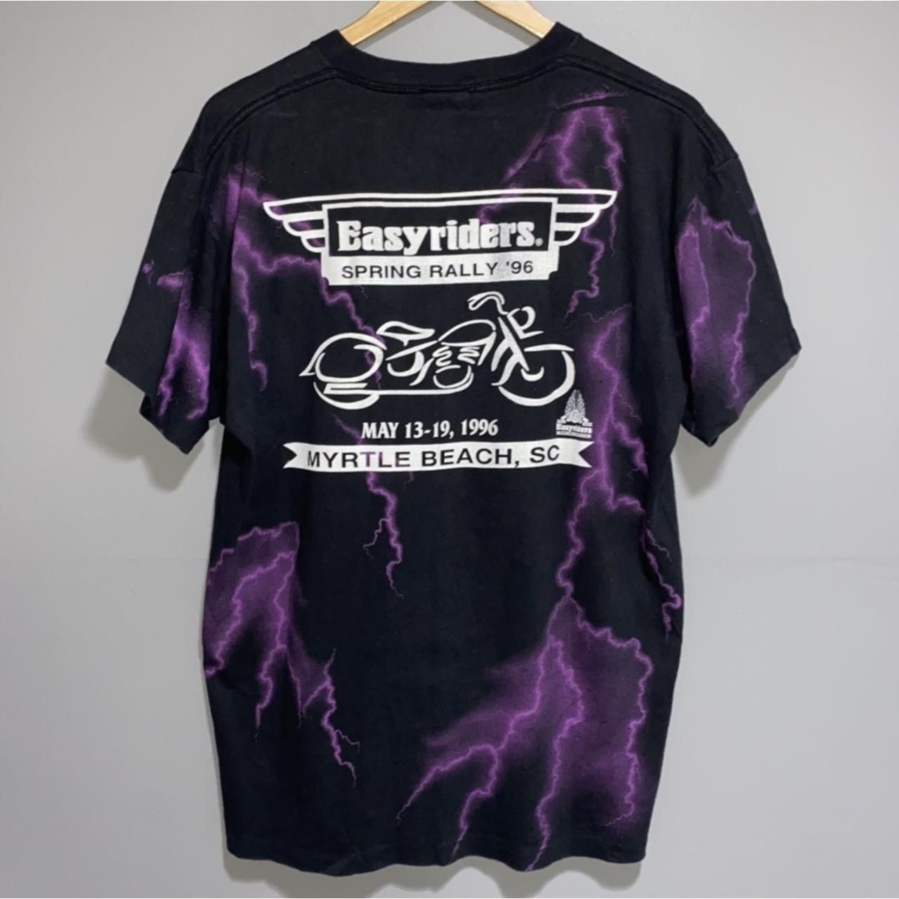 Vintage 1996 Lightning East Riders Cycle Harley Davidson vintage tee Size US L / EU 52-54 / 3 - 4 Thumbnail