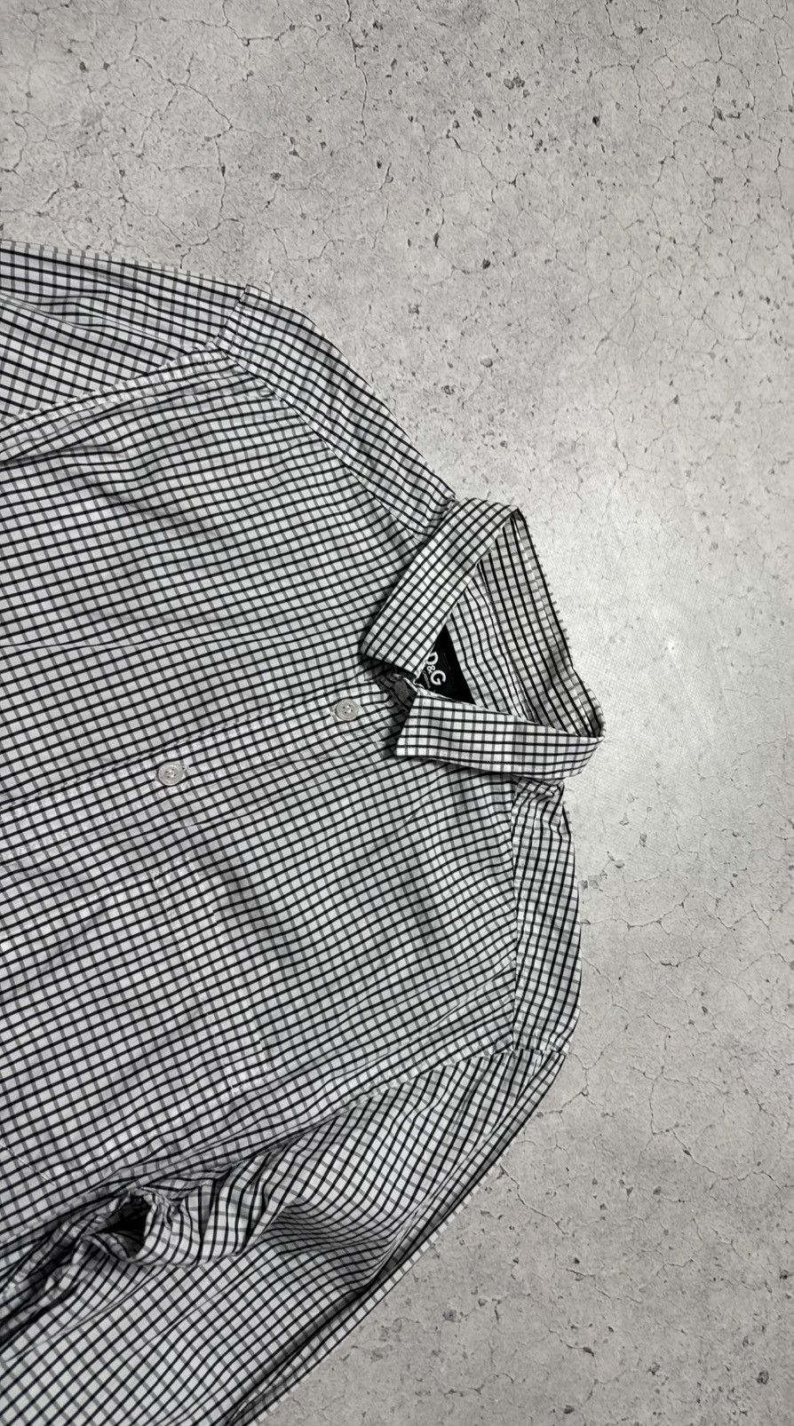 Dolce & Gabbana Dolce & Gabbana DG Luxury Button Up Checked Shirt Size US S / EU 44-46 / 1 - 4 Thumbnail