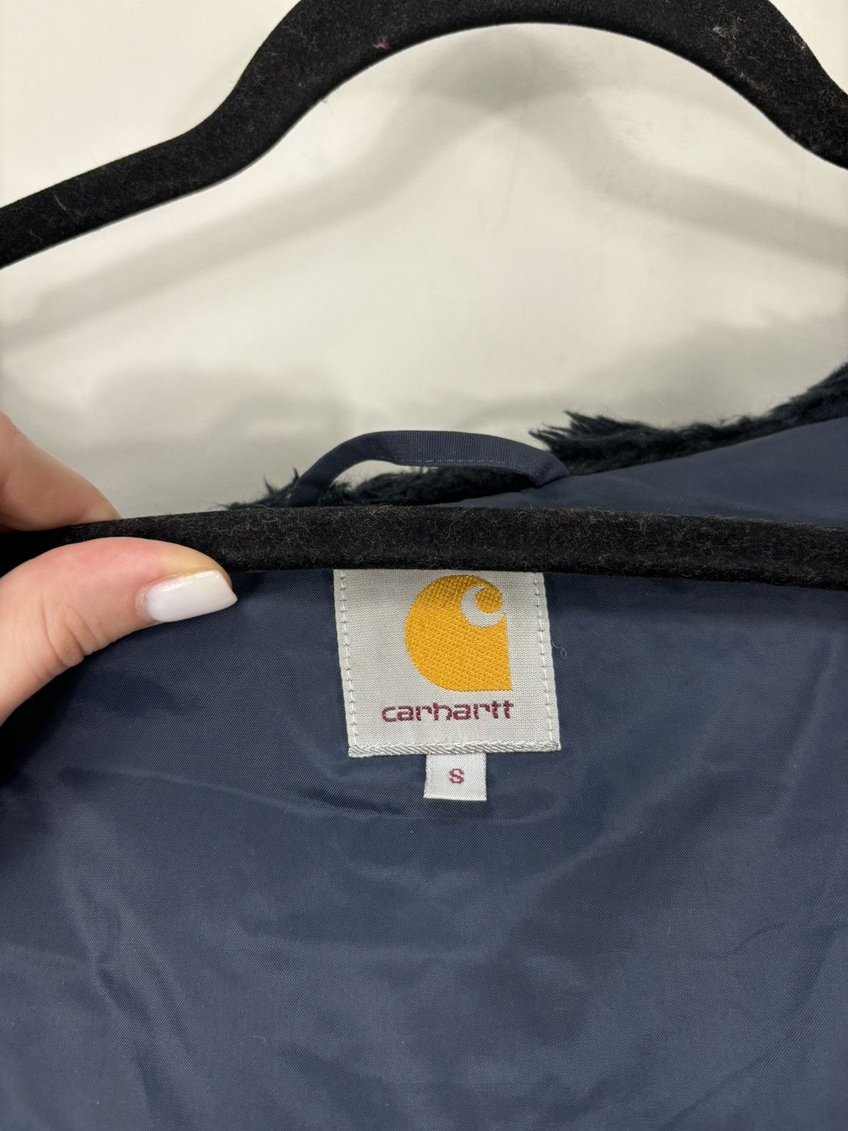 Carhartt Vintage Carhartt WIP Men’s Navy Fur Anchorage Parka Jacket Size US S / EU 44-46 / 1 - 18 Thumbnail
