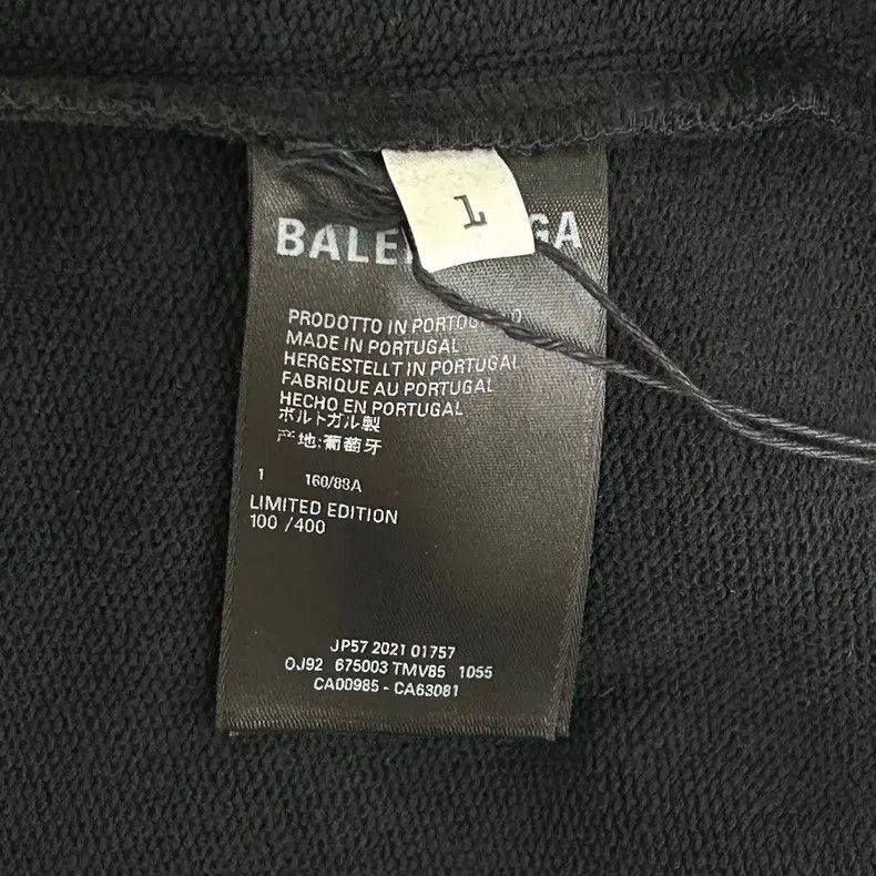 Balenciaga Balenciaga Female Celebrity Poster Washed Black Hoodie Size US S / EU 44-46 / 1 - 4 Thumbnail
