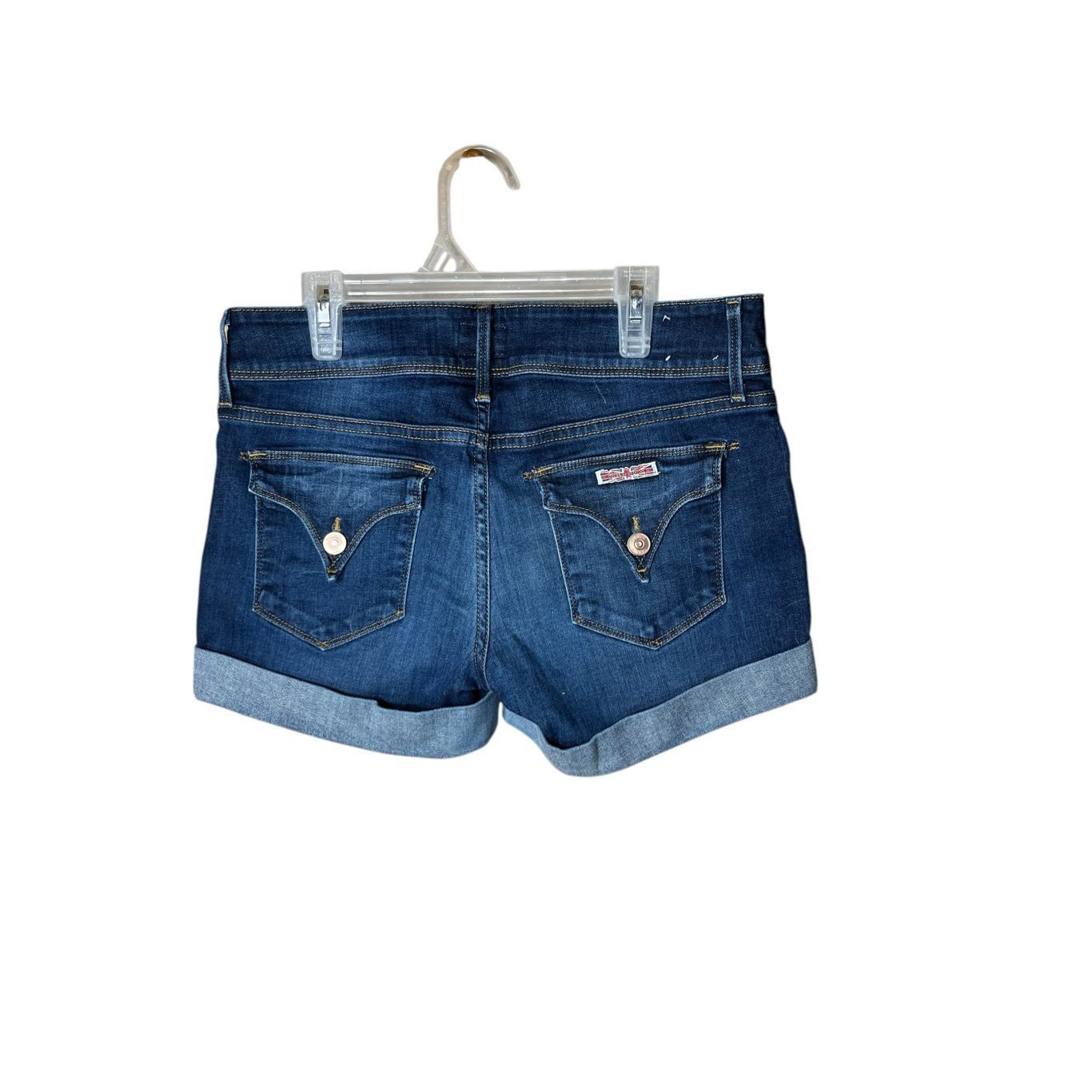 Hudson Hudson Jeans Croxley Mid Thigh Cuffed Blue Jean Shorts Size Size 33" - 3 Thumbnail