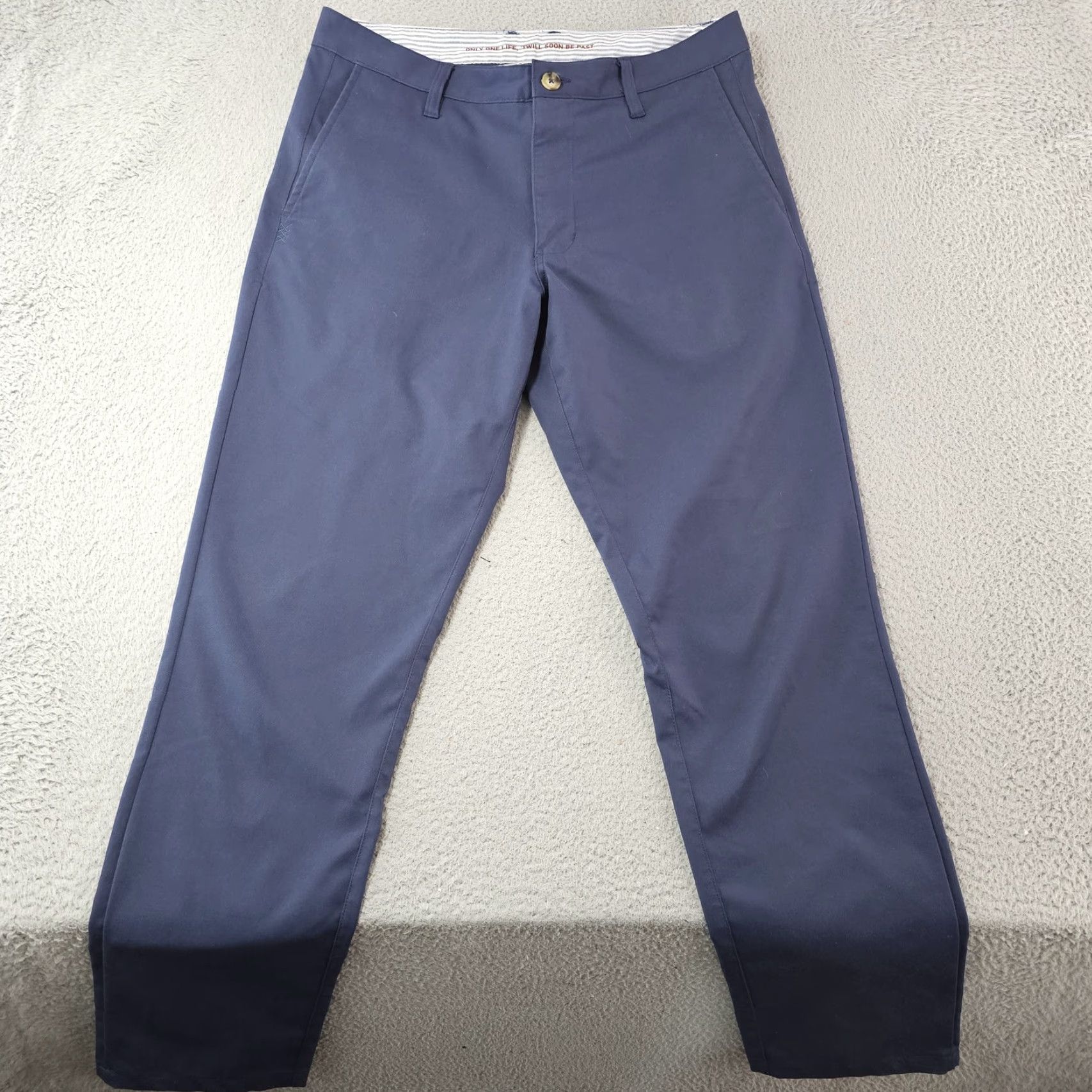 Rhone Rhone Pants Mens 30 Navy Blue Commuter Slim Fit Stretch Dress Chino Modern H20 Size US 30 / EU 46 - 2 Thumbnail