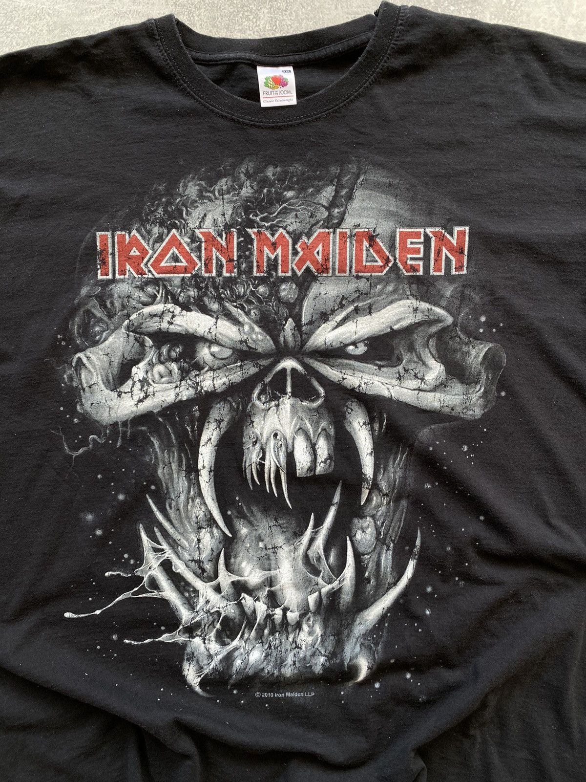 Band Tees × Iron Maiden × Vintage Vintage Iron Maiden Skull Oversize Tee Size US XL / EU 56 / 4 - 2 Thumbnail