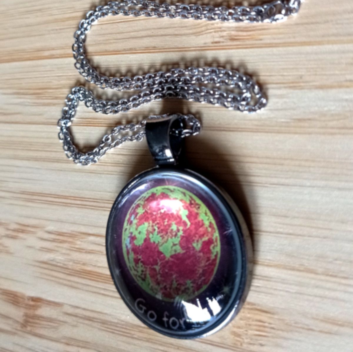 Hysteric Glamour × Japanese Brand × Vintage Punk Tiny Planet SUN Stainless Steel Tan Silver Necklace Size ONE SIZE - 6 Thumbnail