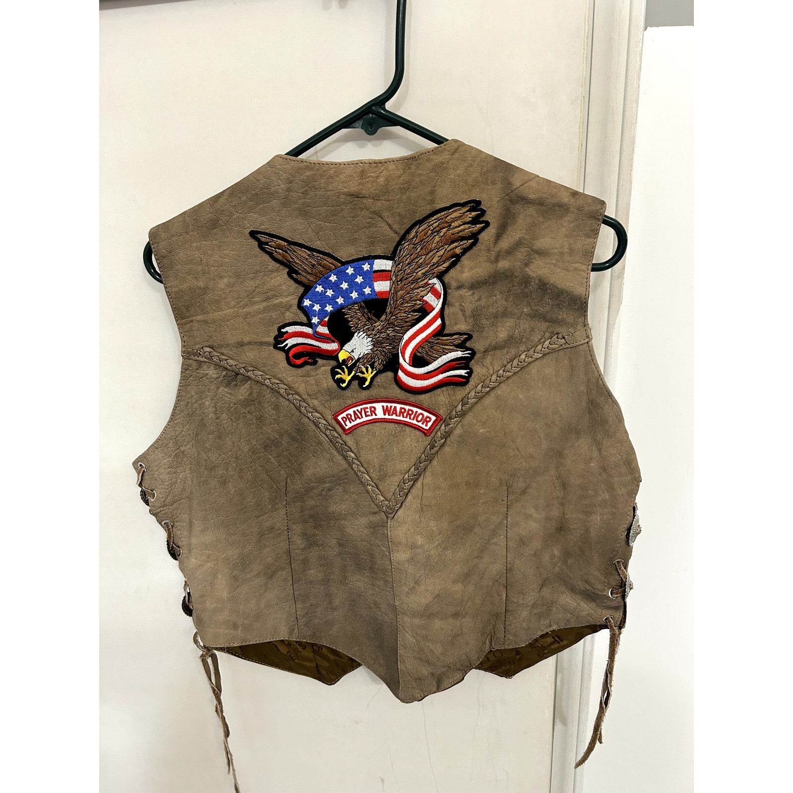 Harley Davidson Hot Leathers Harley Girl Leather Vest Prayer Warrior size L Size L / US 10 / IT 46 - 4 Thumbnail