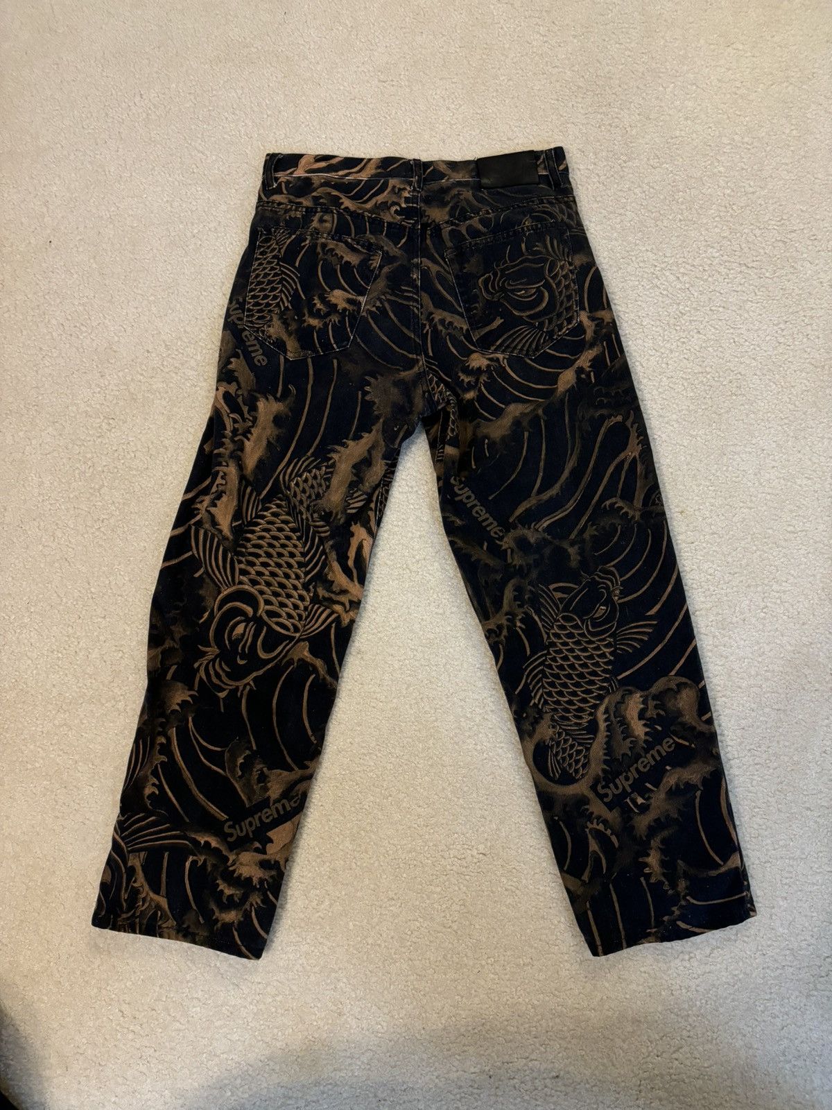 Supreme Supreme Waves Jeans Navy Gold Size US 30 / EU 46 - 7 Thumbnail