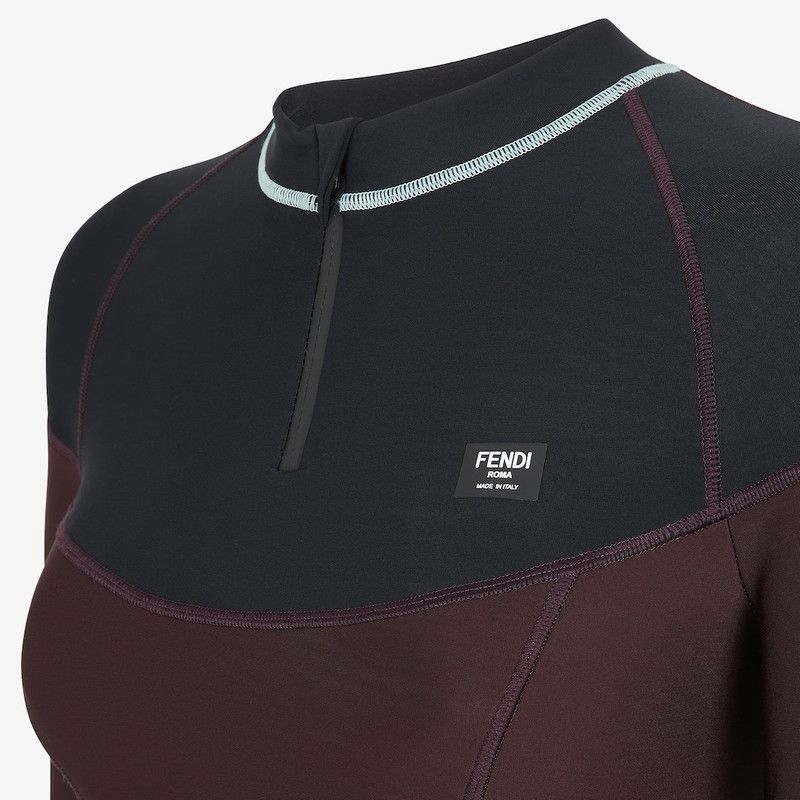 Fendi o1loc1c0426 Ski Jumper in Dark Purple/Black Size M / US 6-8 / IT 42-44 - 3 Thumbnail