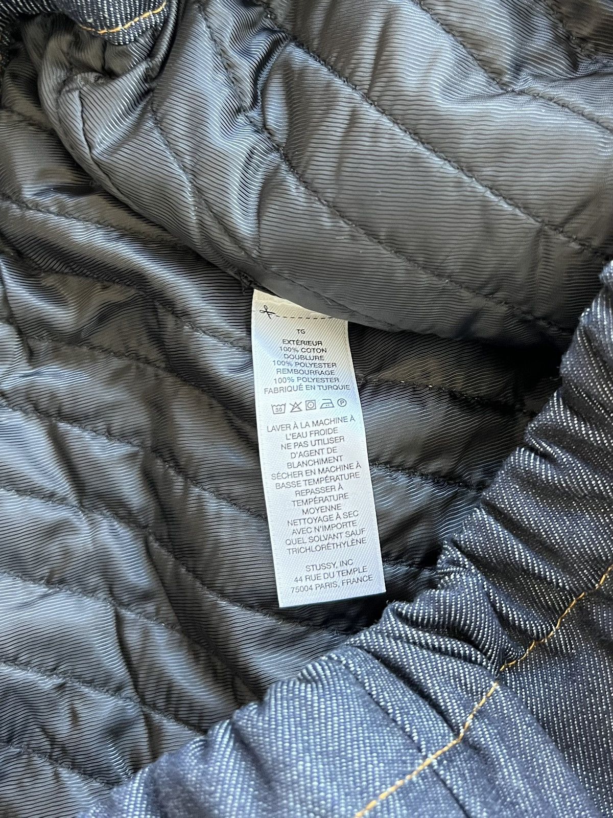 Stussy Stussy Raw Denim Insulated Work Jacket XL Size US XL / EU 56 / 4 - 7 Thumbnail