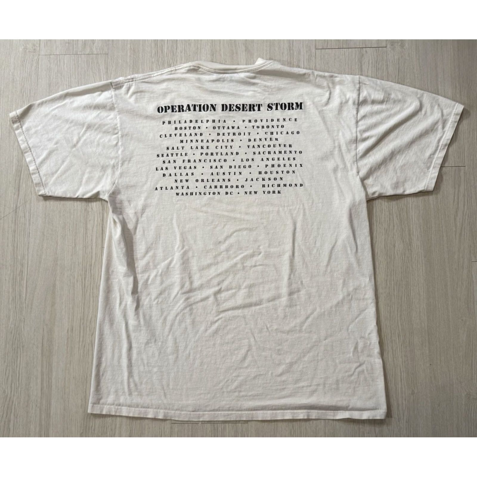 Vintage VINTAGE Ween Operation Desert Storm 1995 Tour Shirt XL White Crew Neck Short Sleeve Graphic Print Men M Size US XL / EU 56 / 4 - 2 Thumbnail