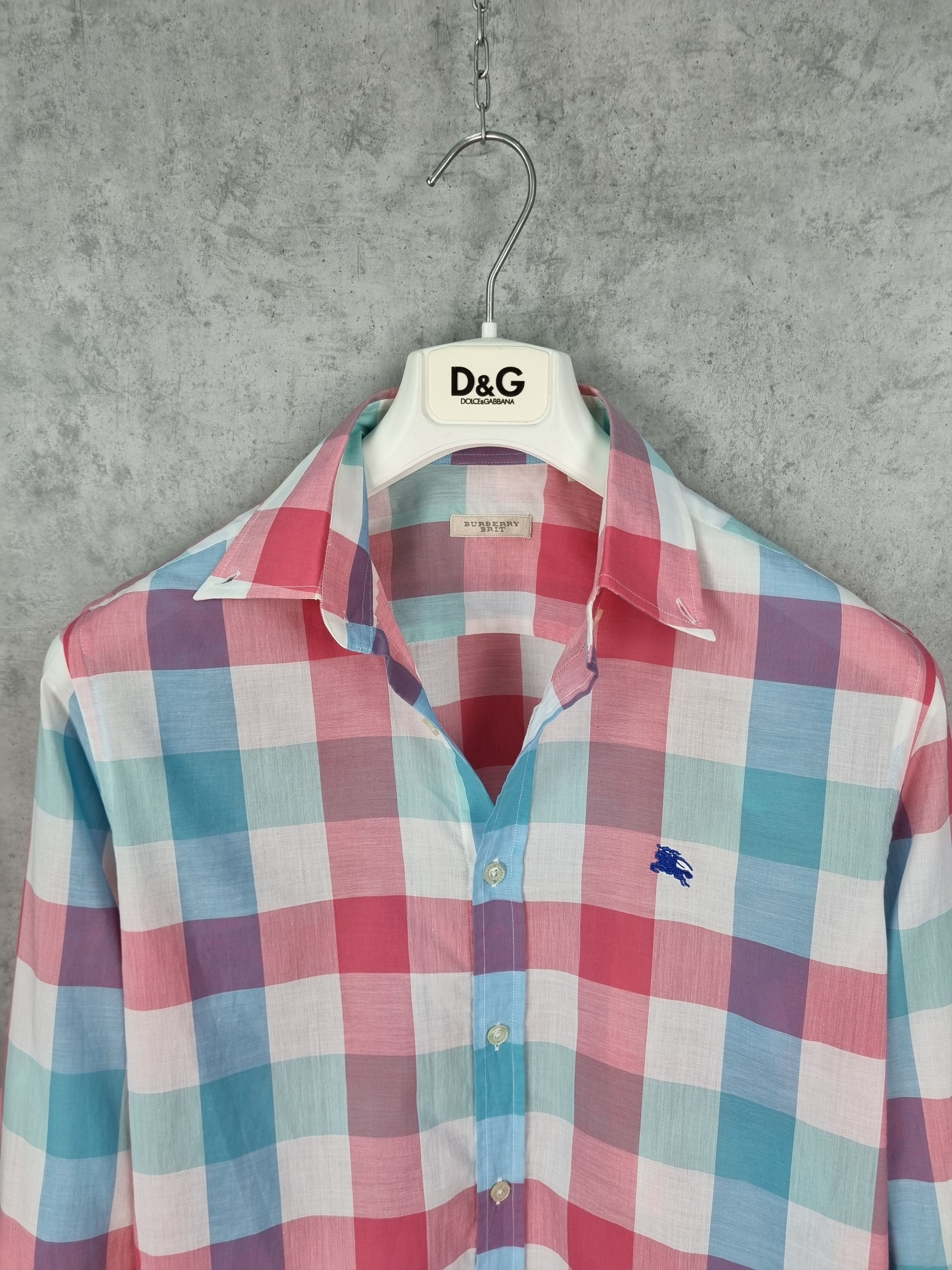 Burberry Burberry Very Light Plaid Shirt Size S / US 4 / IT 40 - 3 Thumbnail