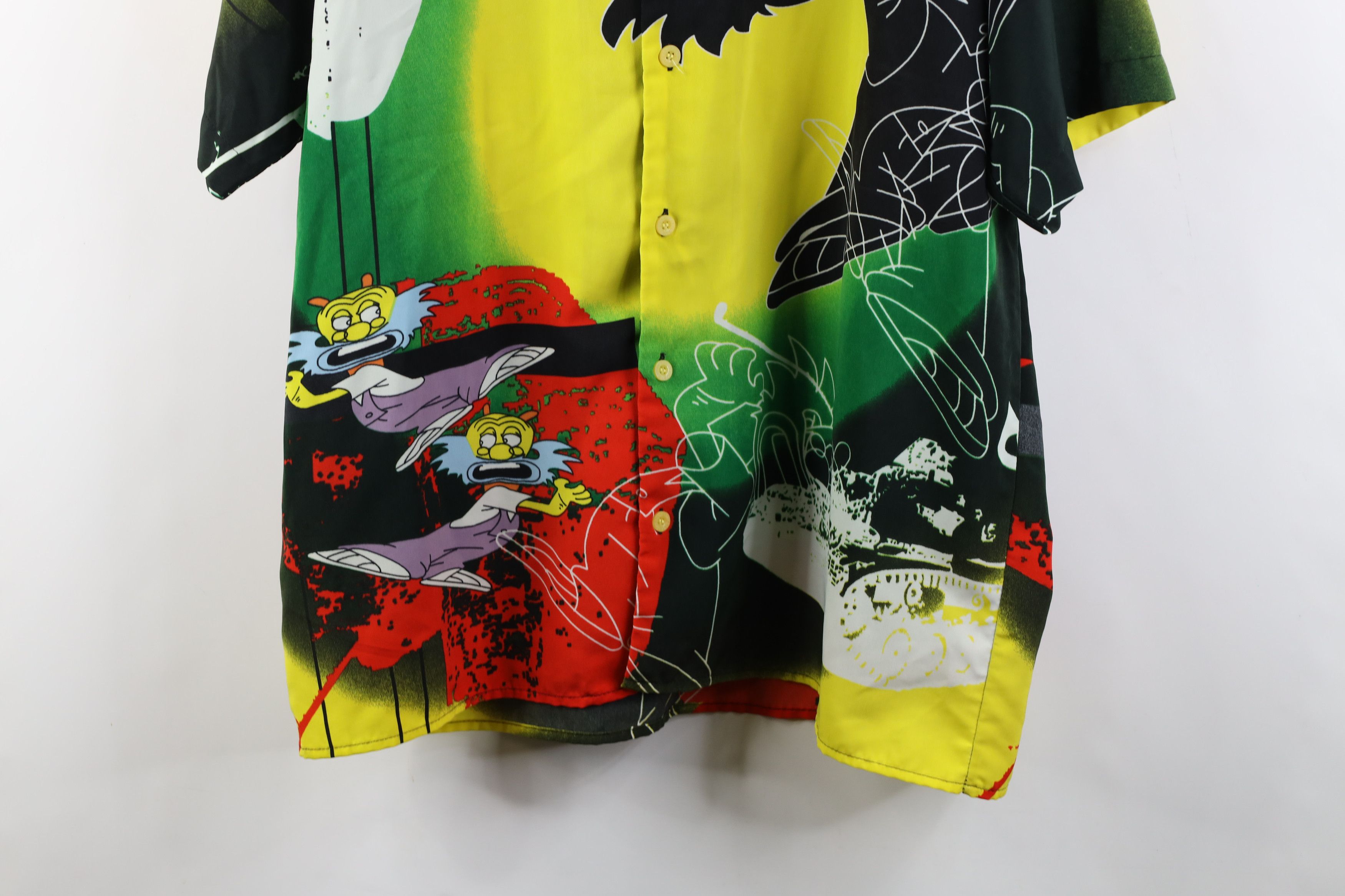 Vintage Vintage 90s Y2K Streetwear Hop Graffiti Cartoon Button Shirt Size US M / EU 48-50 / 2 - 3 Thumbnail
