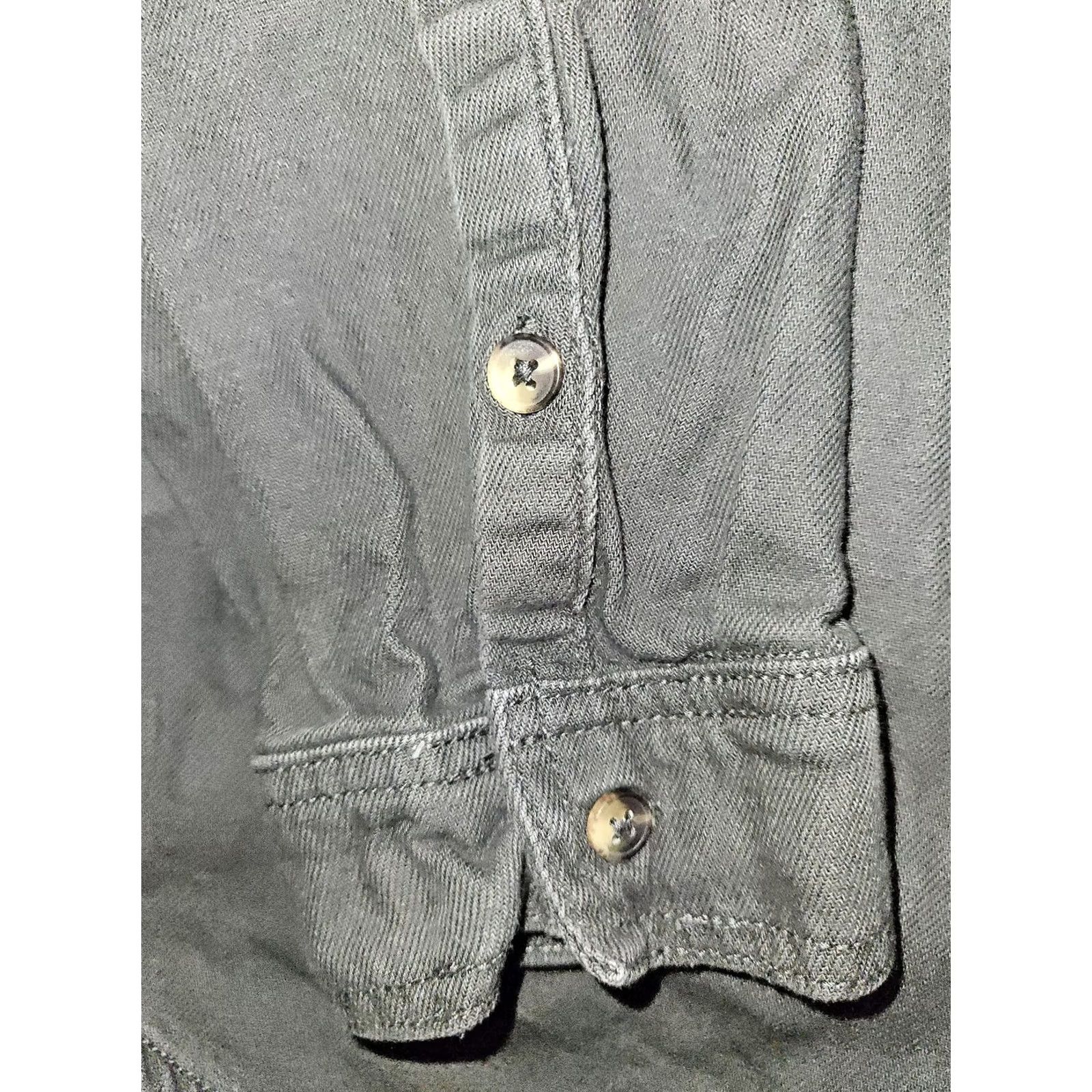 Lucky Brand Lucky Brand Shirt Mens 2XL Gray Button Down Long Sleeve Double Pocket Casual Shirt-2XL Mens Gray Button-Down Collared Cotton Workwear Size US XXL / EU 58 / 5 - 4 Thumbnail