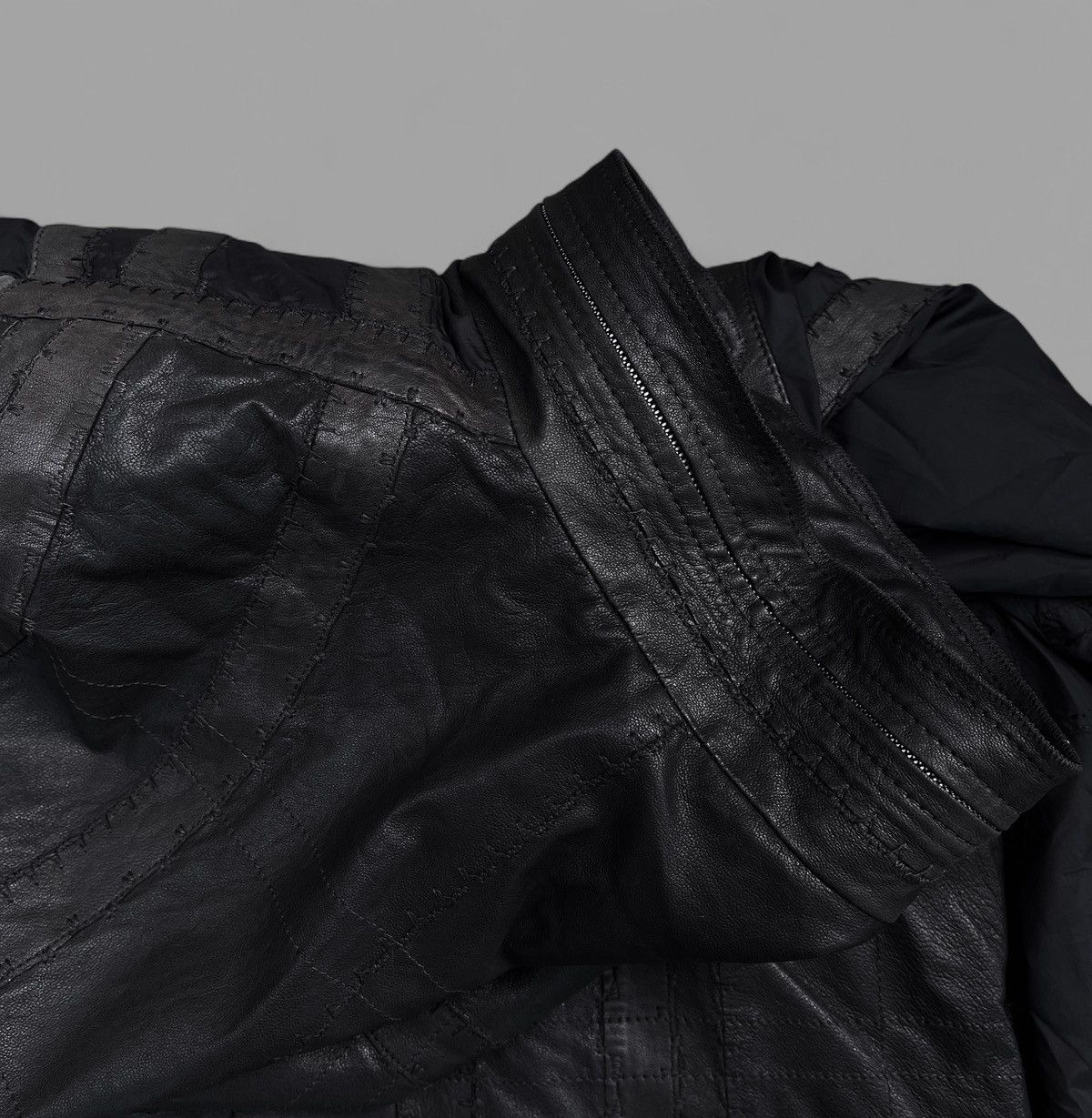 Handmade 🔥Rare KAPRAUN Hand Made Leather Nylon Jacket Y2K Size US L / EU 52-54 / 3 - 19 Thumbnail