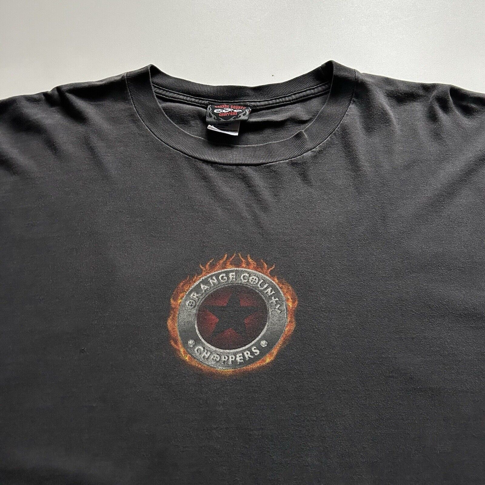 Harley Davidson Vintage Y2K OC Choppers T Shirt 2XL Motocycle Faded Black Size US XXL / EU 58 / 5 - 4 Thumbnail