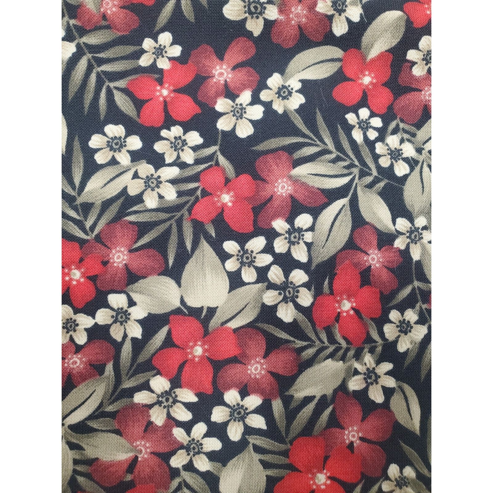 Other × Vintage Women's Vintage Sag Harbor M Petite Red Floral Skirt Boho Size 30" / US 8 / IT 44 - 6 Thumbnail
