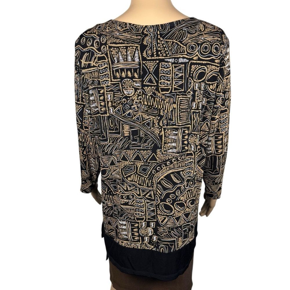 Other Citiknits Liquid Knit Geometric Print Top Size M Size M / US 6-8 / IT 42-44 - 4 Thumbnail