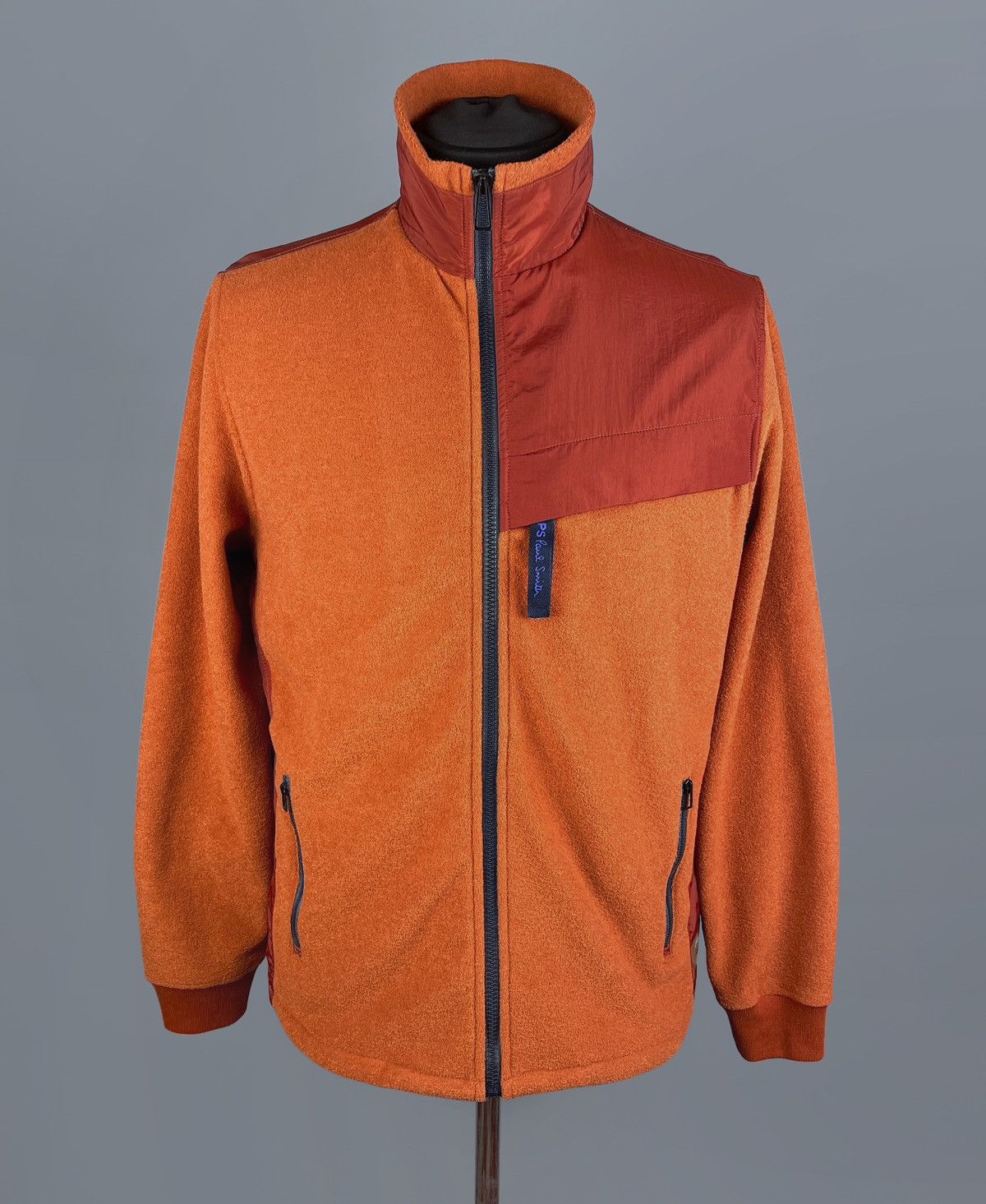 Paul Smith PS Paul Smith Terry Fleece Nylon Zip Orange Sweater Jacket M Size US M / EU 48-50 / 2 - 3 Thumbnail