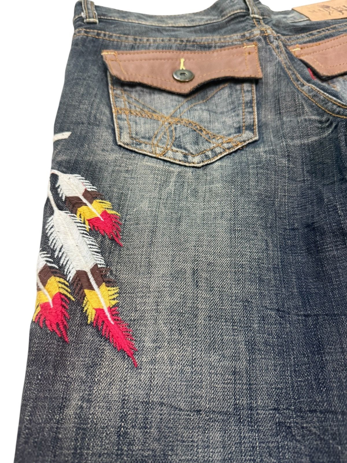 If Six Was Nine JAPANESE BRAND MARAXIA FLARE JEANS Size 30" / US 8 / IT 44 - 11 Thumbnail