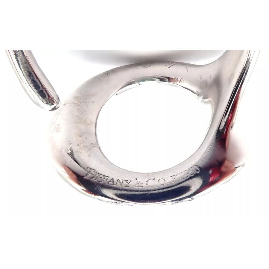 Tiffany & Co. Tiffany & Co Elsa Peretti Sevillana Platinum Diamond O Ring Size ONE SIZE - 9 Thumbnail