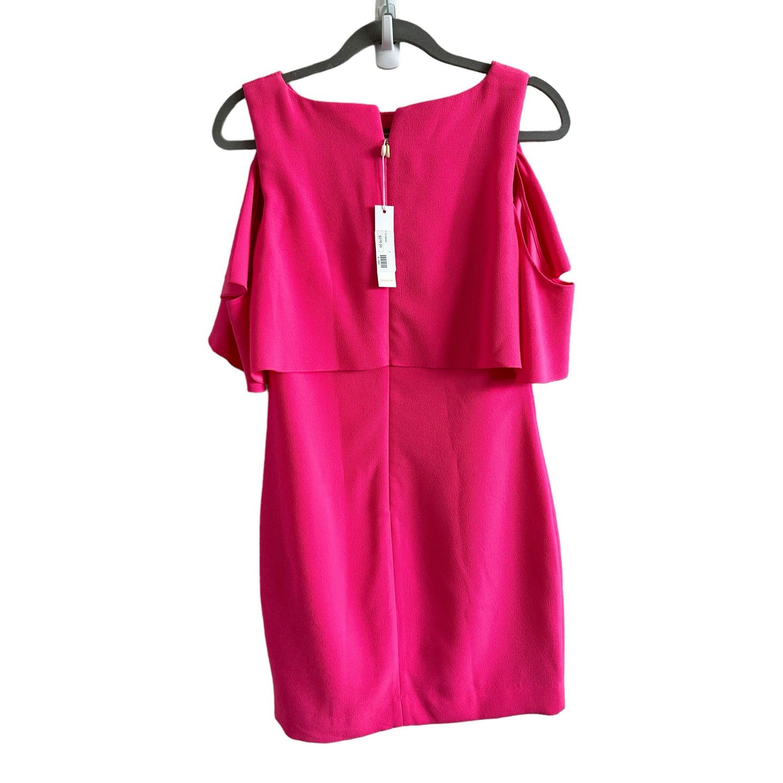Trina Turk Trina Turk 2 Bright Pink Mini Off Shoulder Formal Dress Size XS / US 0-2 / IT 36-38 - 7 Thumbnail