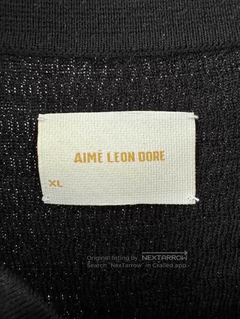Aime Leon Dore Aime Leon Dore Wool Knit Polo Shirt with Knitted Collar Size US XL / EU 56 / 4 - 3 Thumbnail
